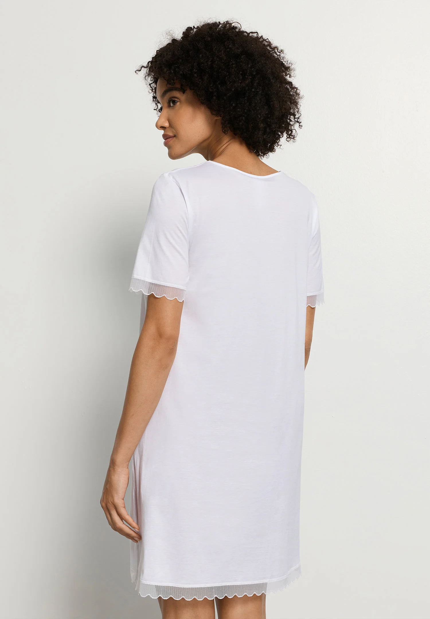 Inaya S/SLV Nightdress 90cm | white 074736-070101 - Image 4