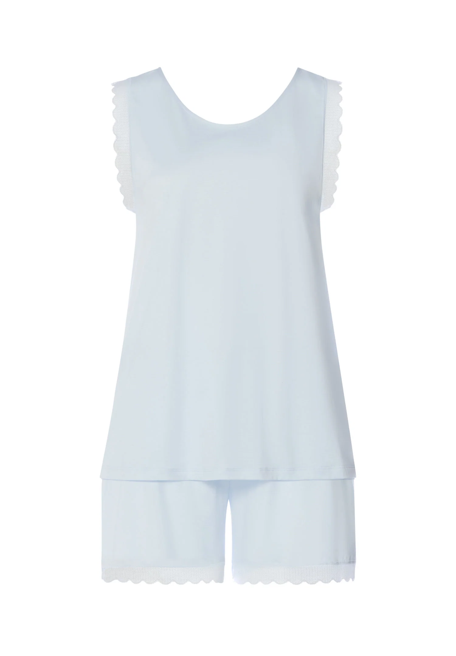 Inaya Sleeveless Short Pyjama | watery blue 074738-072244 - Image 3