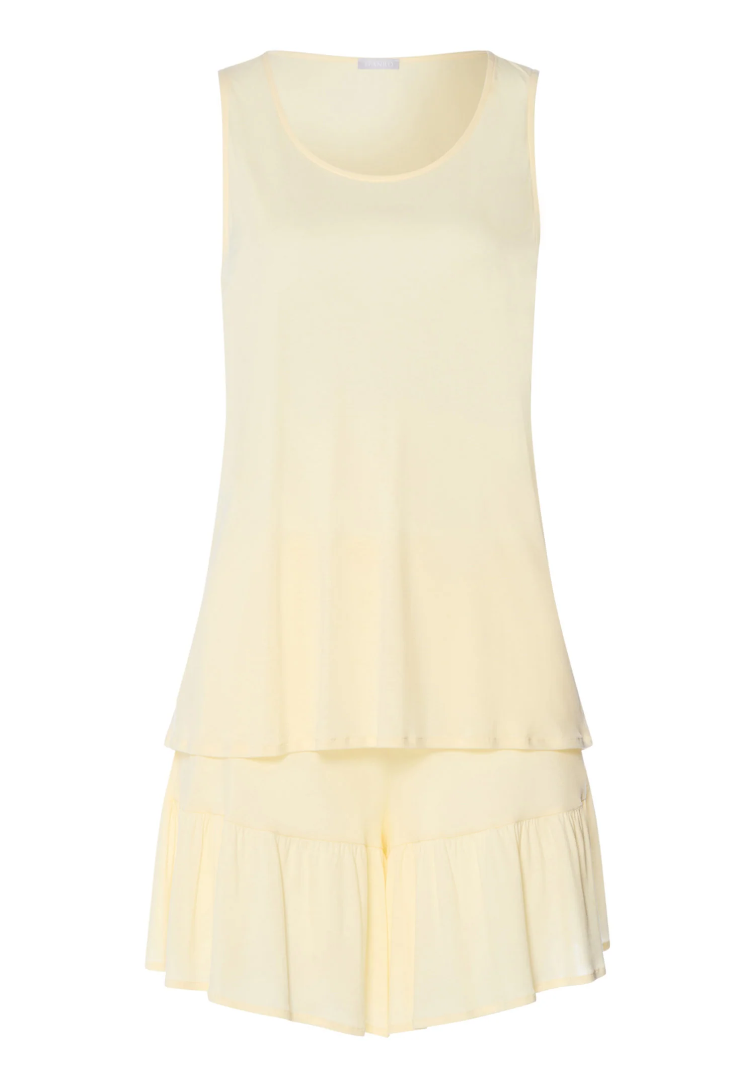 Isabella Sleeveless Short Pyjama | lemon cake 074727-072217