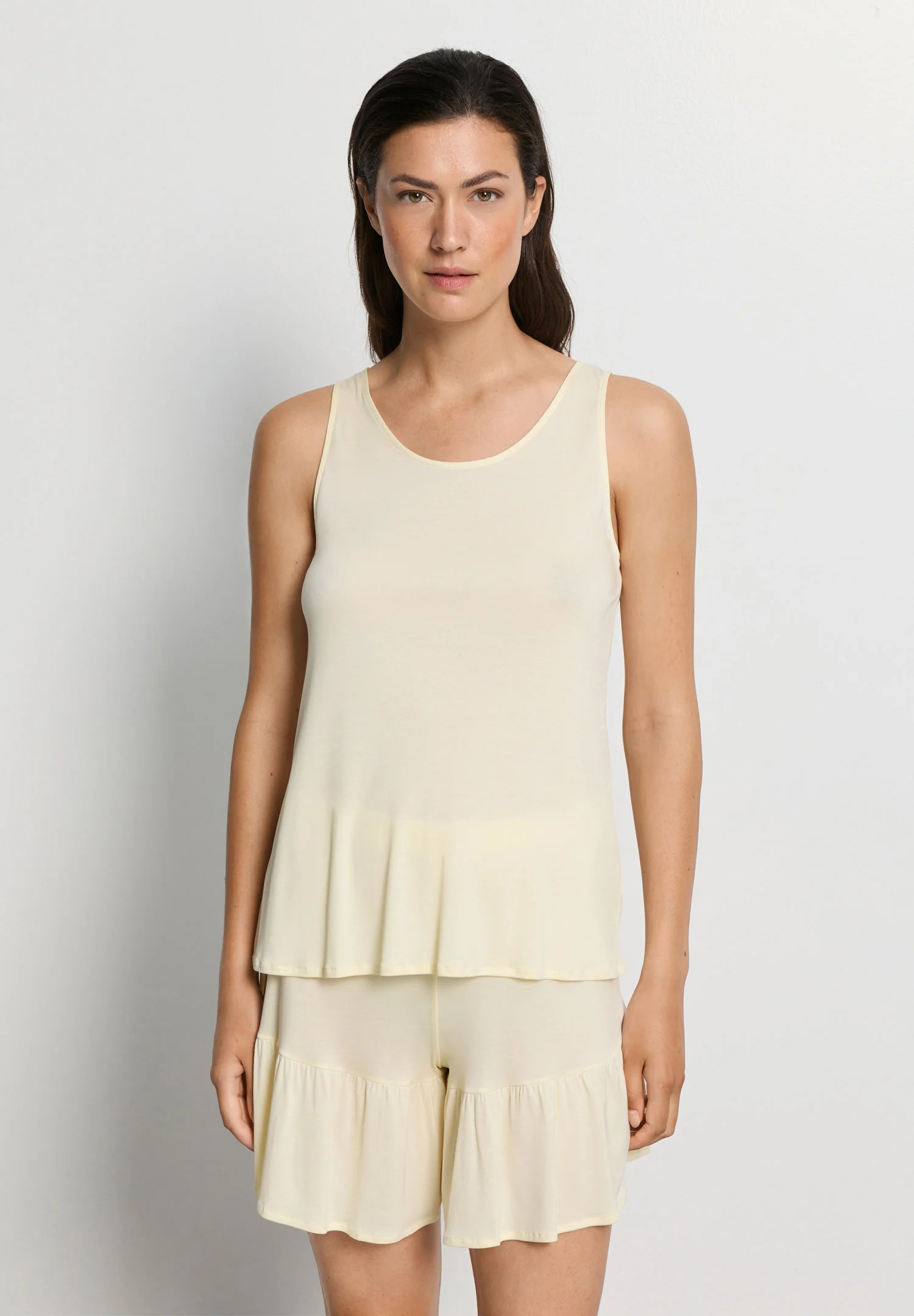Isabella Sleeveless Short Pyjama | lemon cake 074727-072217 - Image 2
