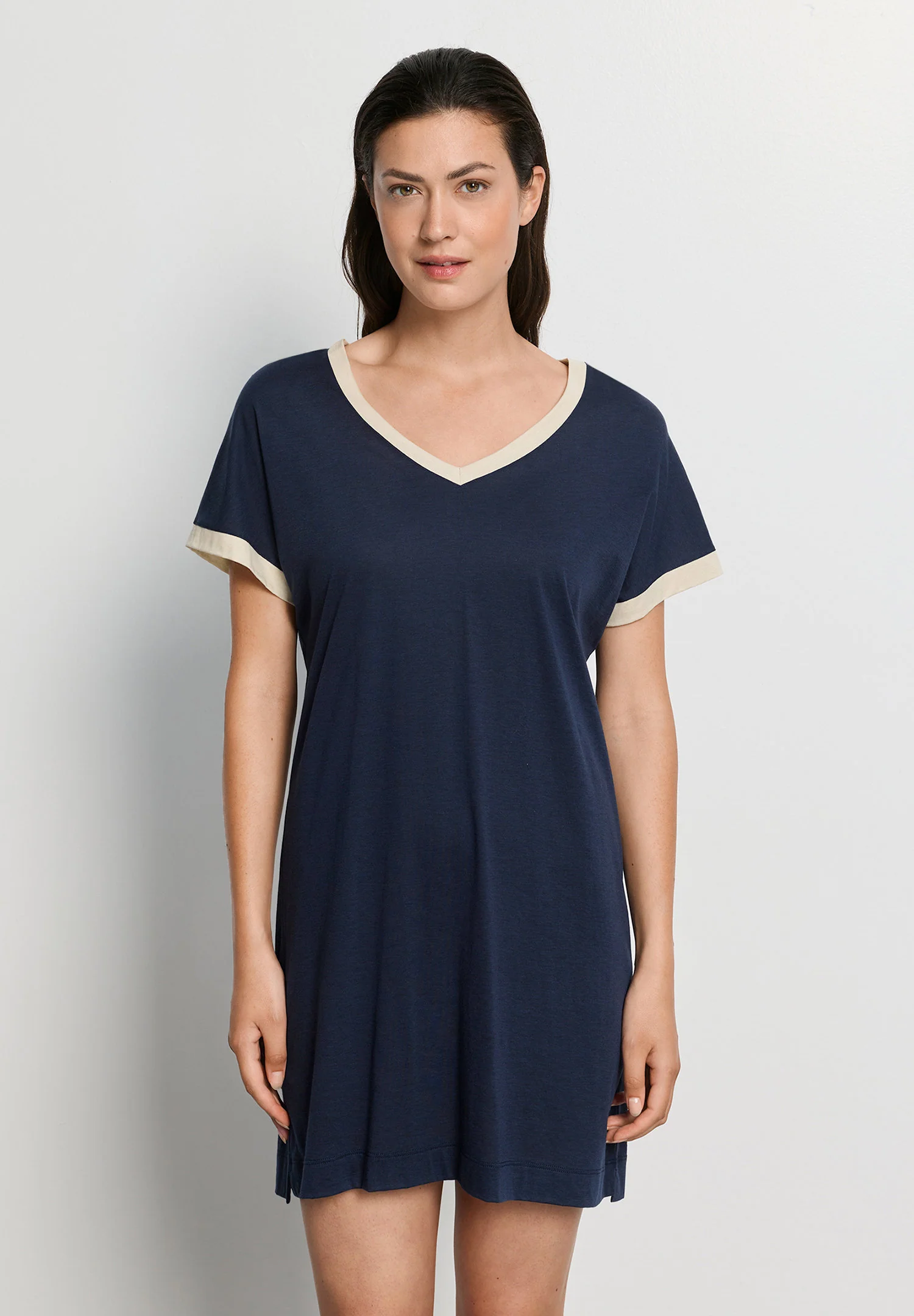 Laura S/SLV Nightdress 85cm | deep navy 074264-071610 - Image 2