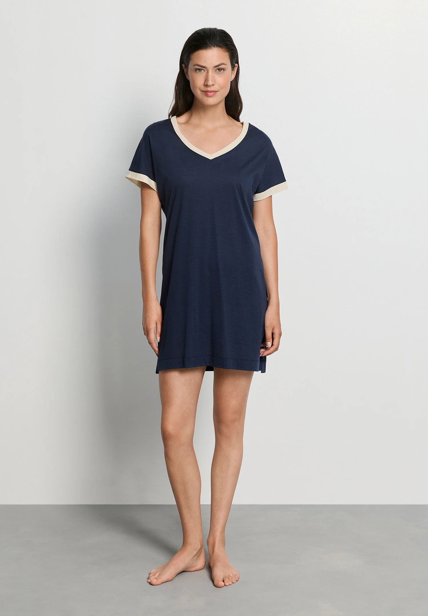 Laura S/SLV Nightdress 85cm | deep navy 074264-071610 - Image 5