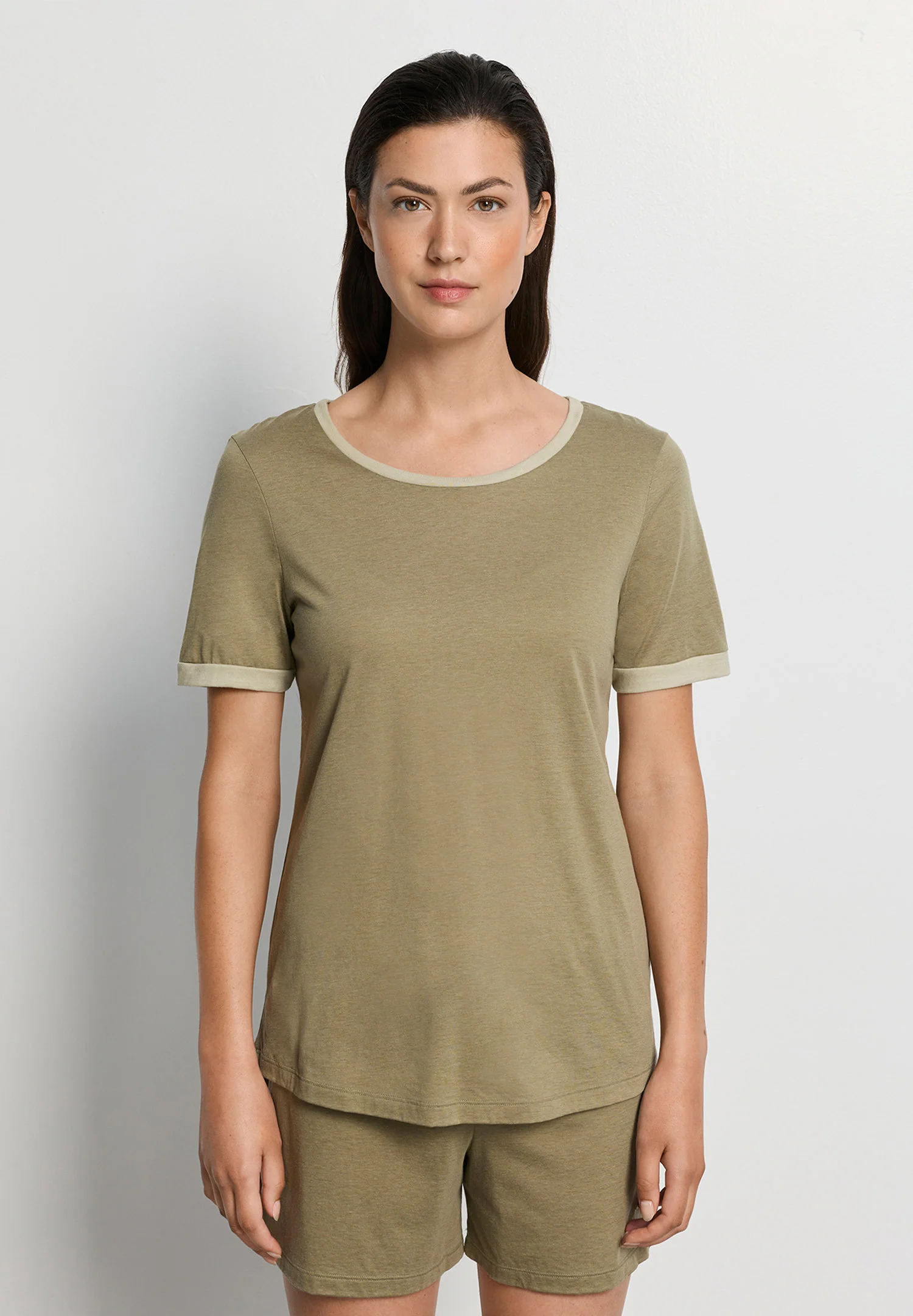 Laura S/SLV Pajama | covert green 074262-072727 - Image 2