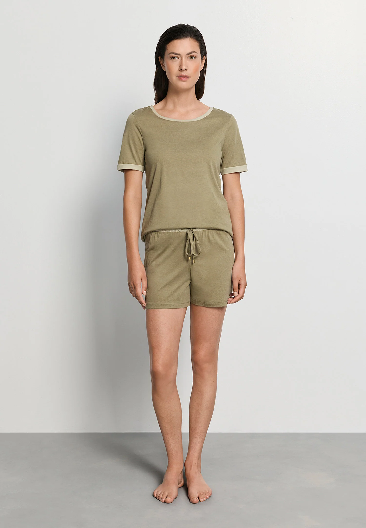 Laura S/SLV Pajama | covert green 074262-072727 - Image 5