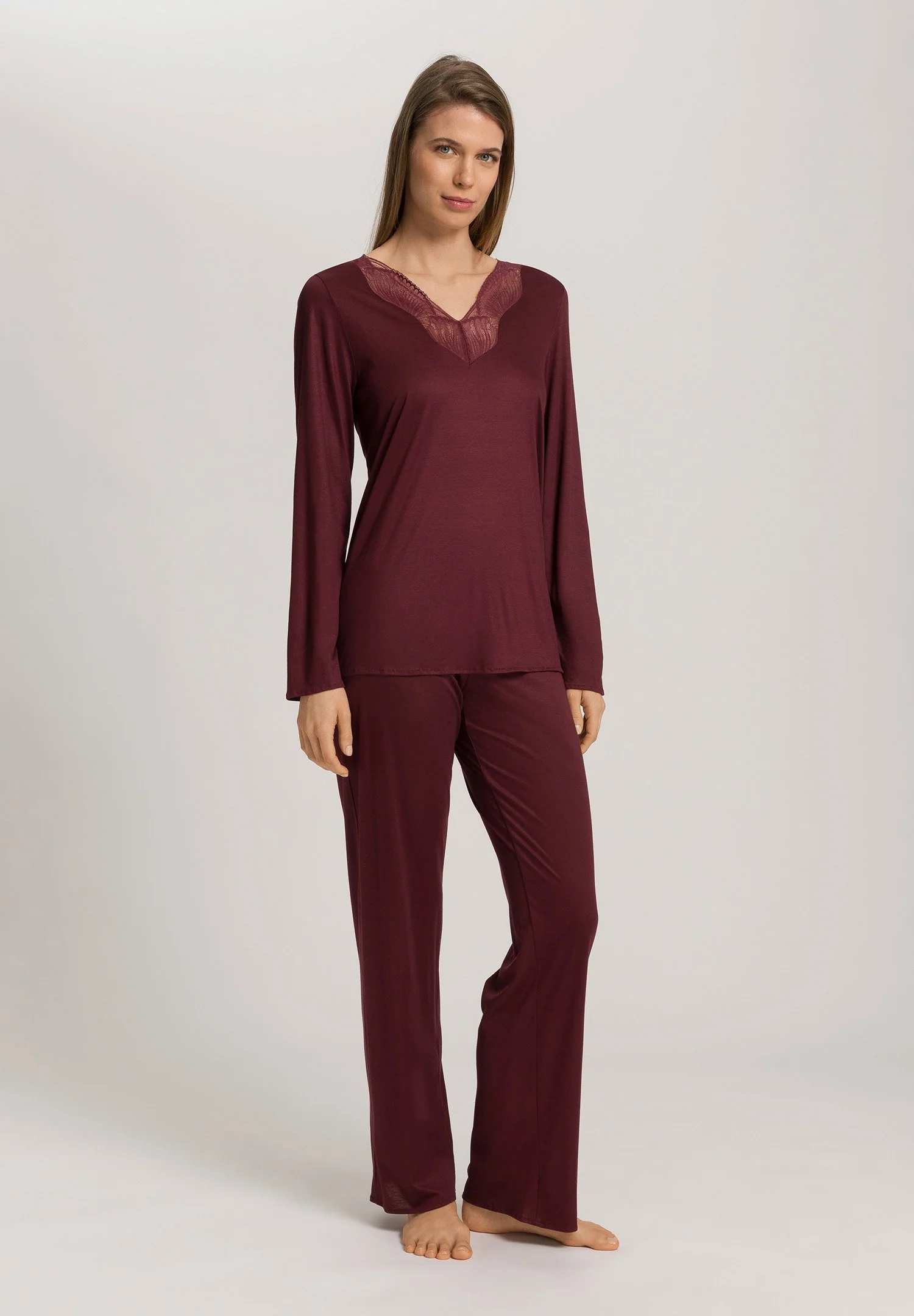 Lilith NW L/SLV Pajama | vivid brown 074781-072421 - Image 2