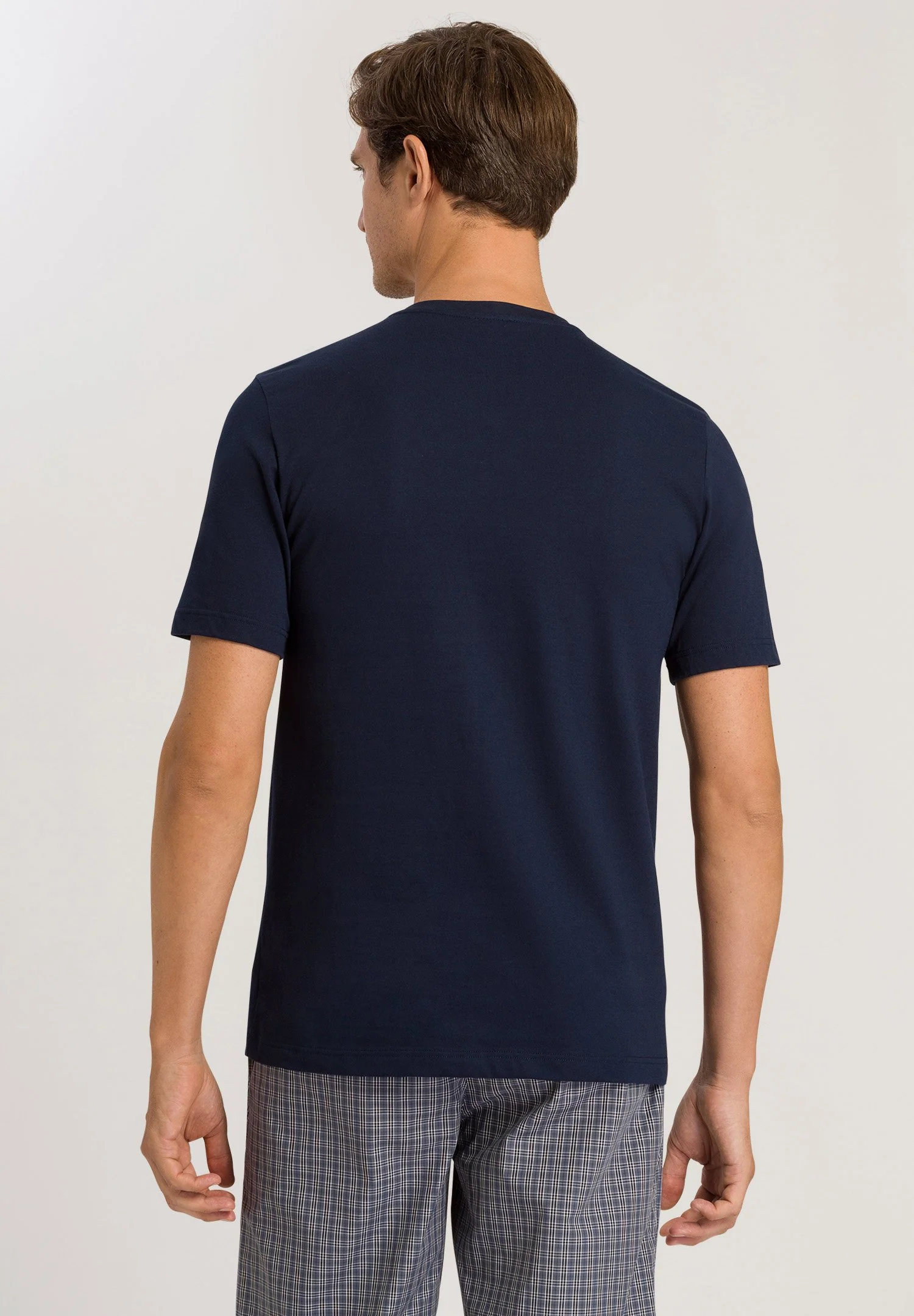 Living Shirts S/SLV Shirt V-Neck | deep navy 075051-071610 - Image 4