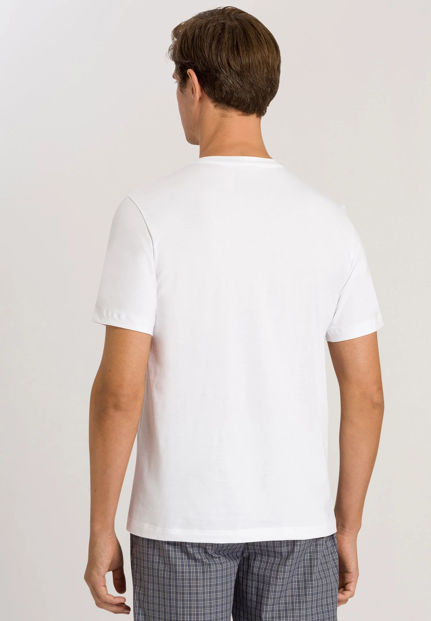 Living Shirts S/SLV Shirt V-Neck | white 075051-070101 - Image 4
