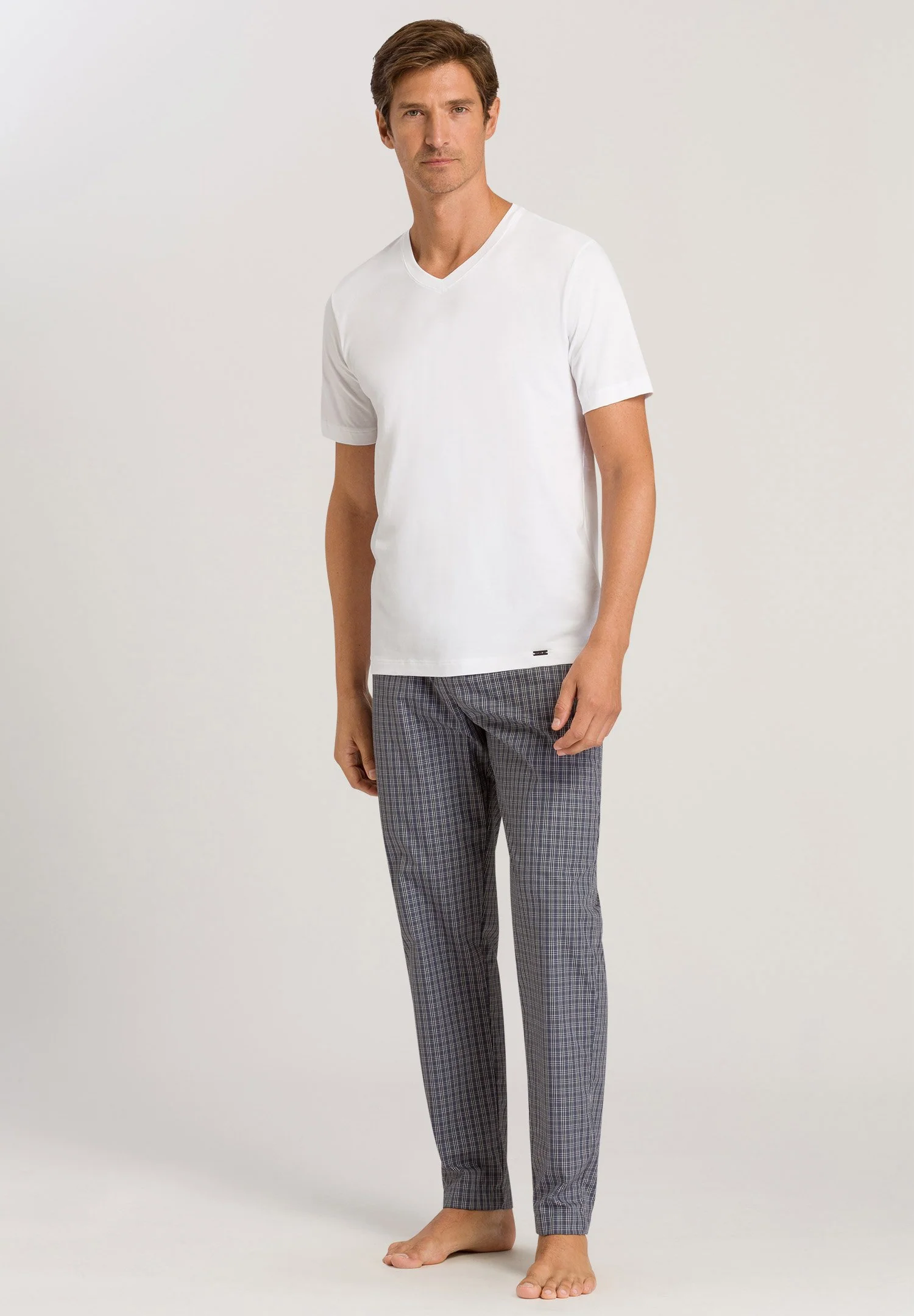 Living Shirts S/SLV Shirt V-Neck | white 075051-070101 - Image 5