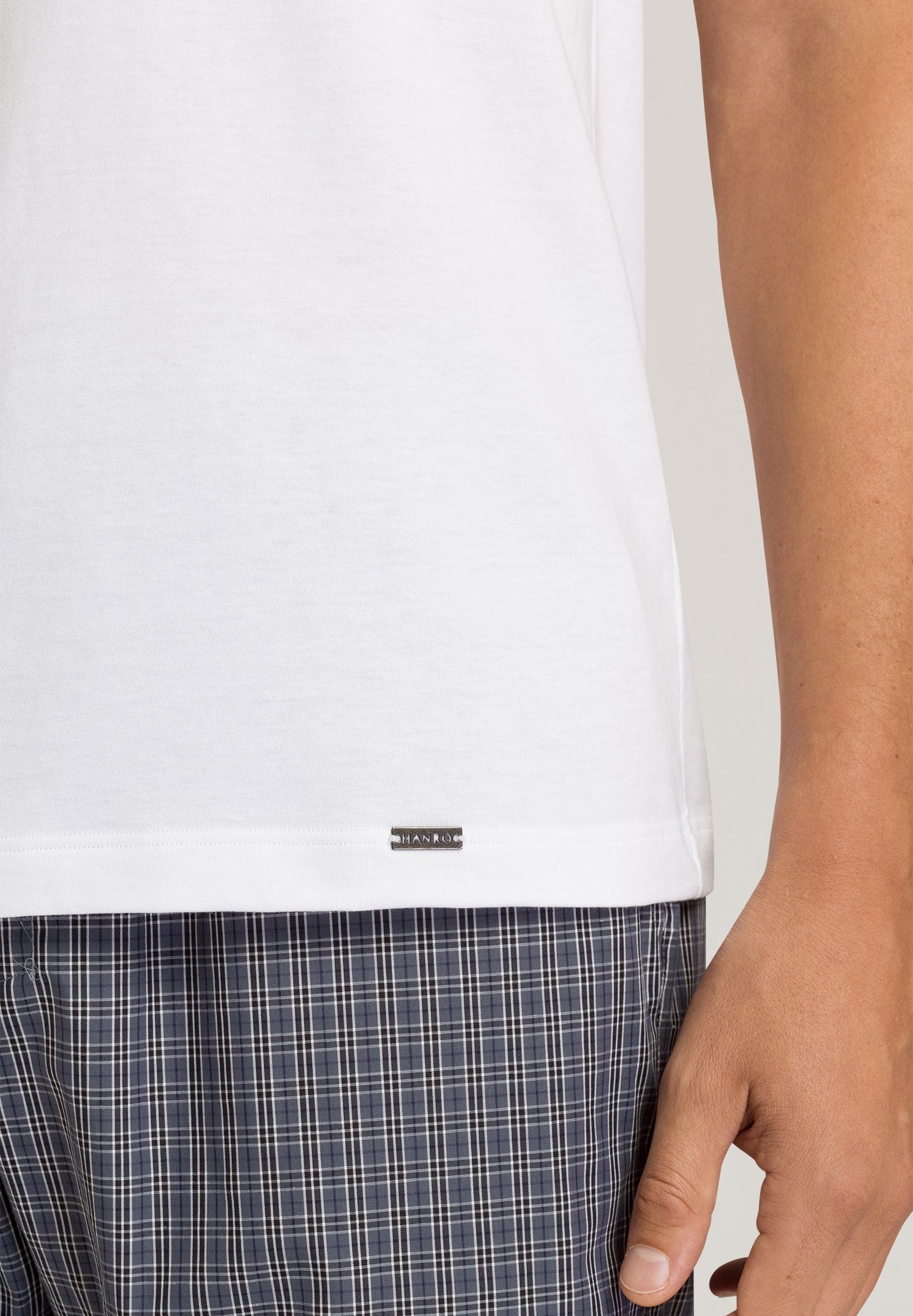 Living Shirts S/SLV Shirt V-Neck | white 075051-070101 - Image 7