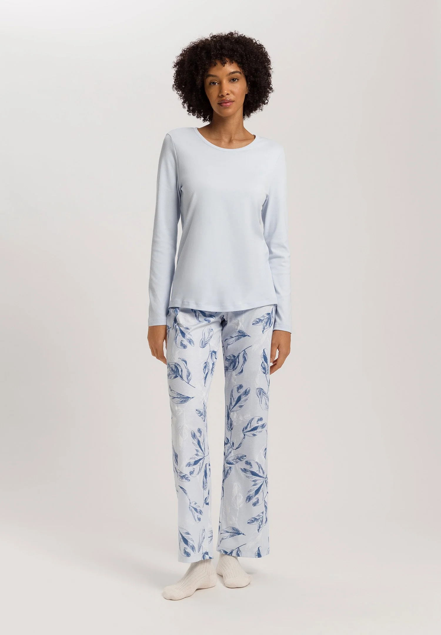Loungy Nights L/SLV Shirt | powder blue 076491-072512 - Image 5