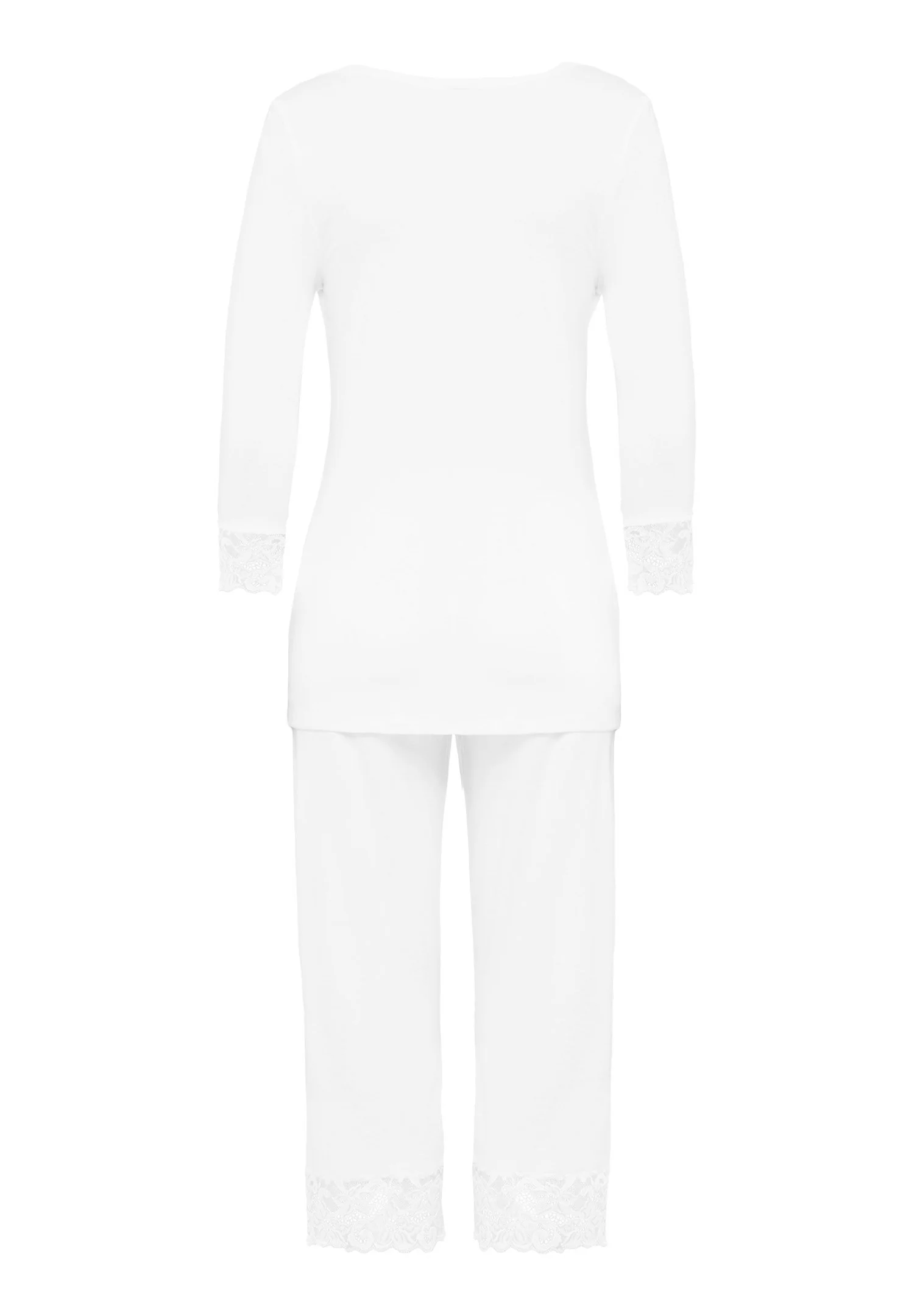 Moments NW 3/4 SLV Pajama | white 077928-070101 - Image 3