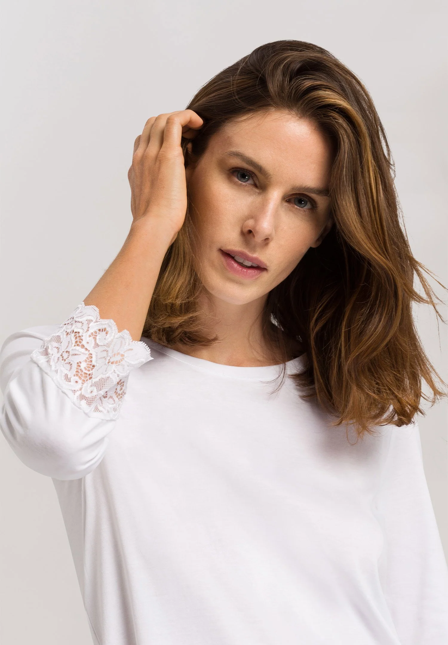 Moments NW 3/4 SLV Pajama | white 077928-070101 - Image 5