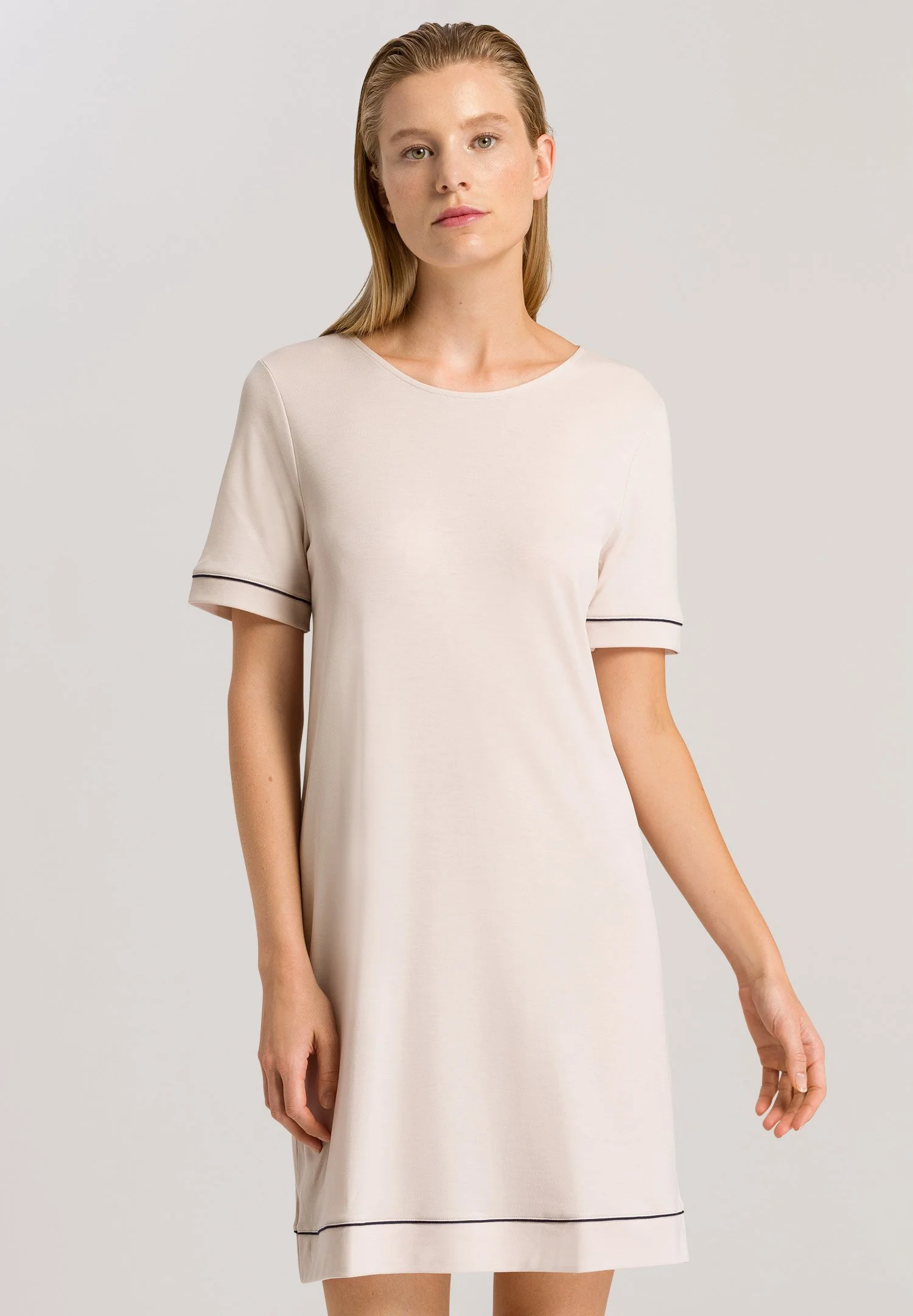 Natural Comfort S/SLV Nightdress 90cm | almond 077963-071809 - Image 2