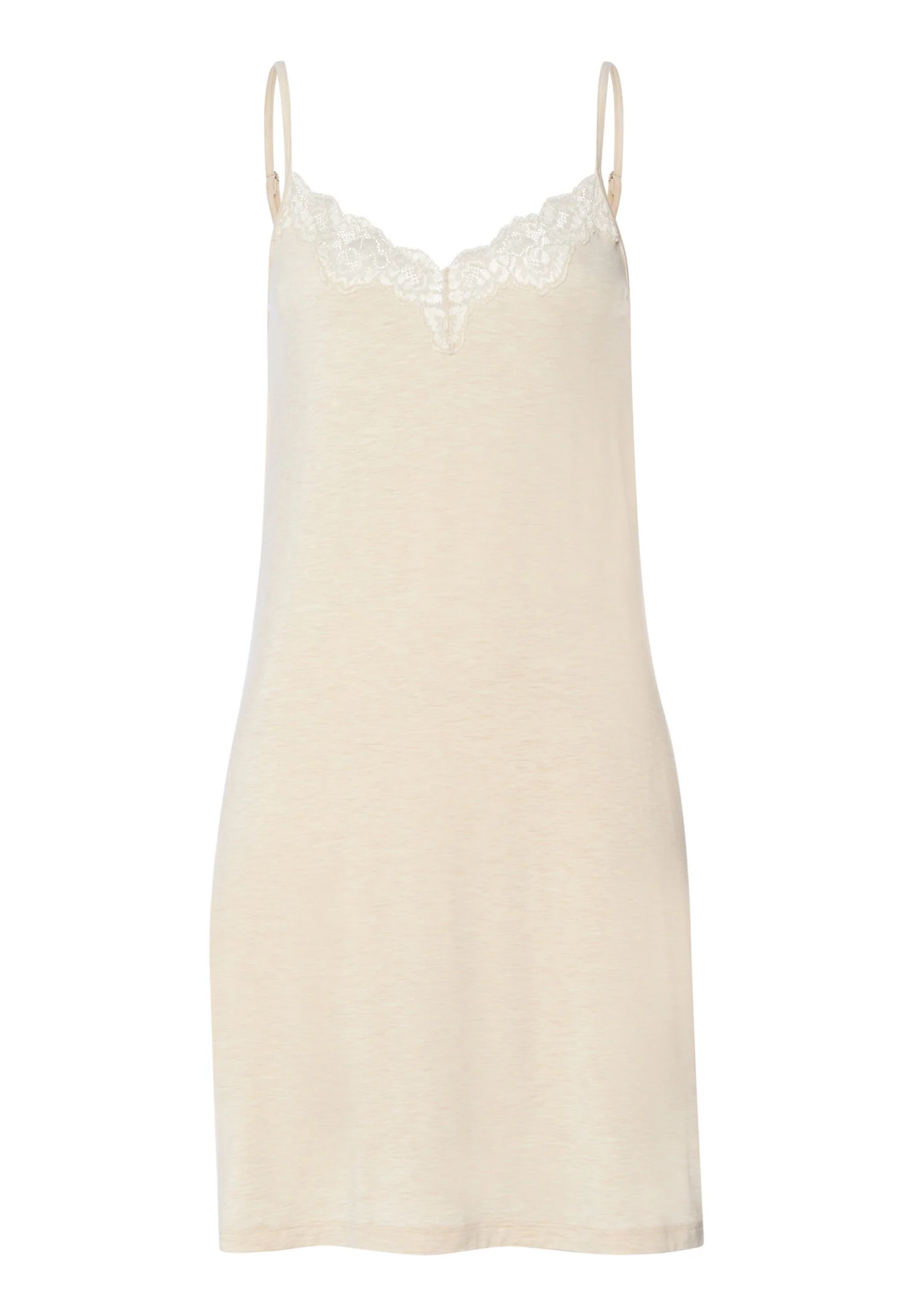 Natural Elegance Spaghetti Dress 90cm | summer sand melange 074901-073080