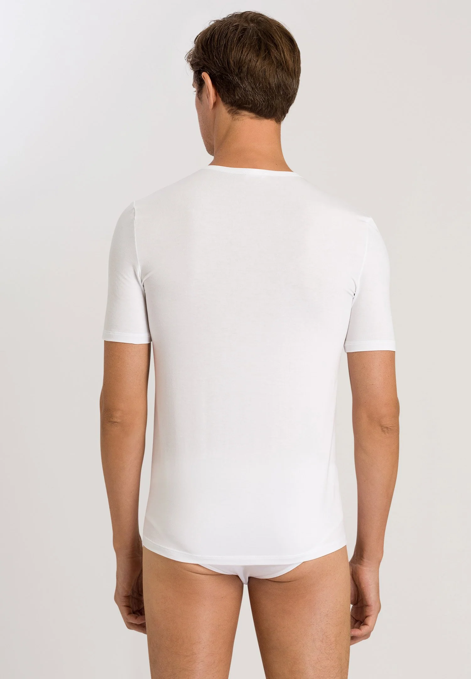 Natural Function S/SLV Shirt V-Neck | white 073185-070101 - Image 4