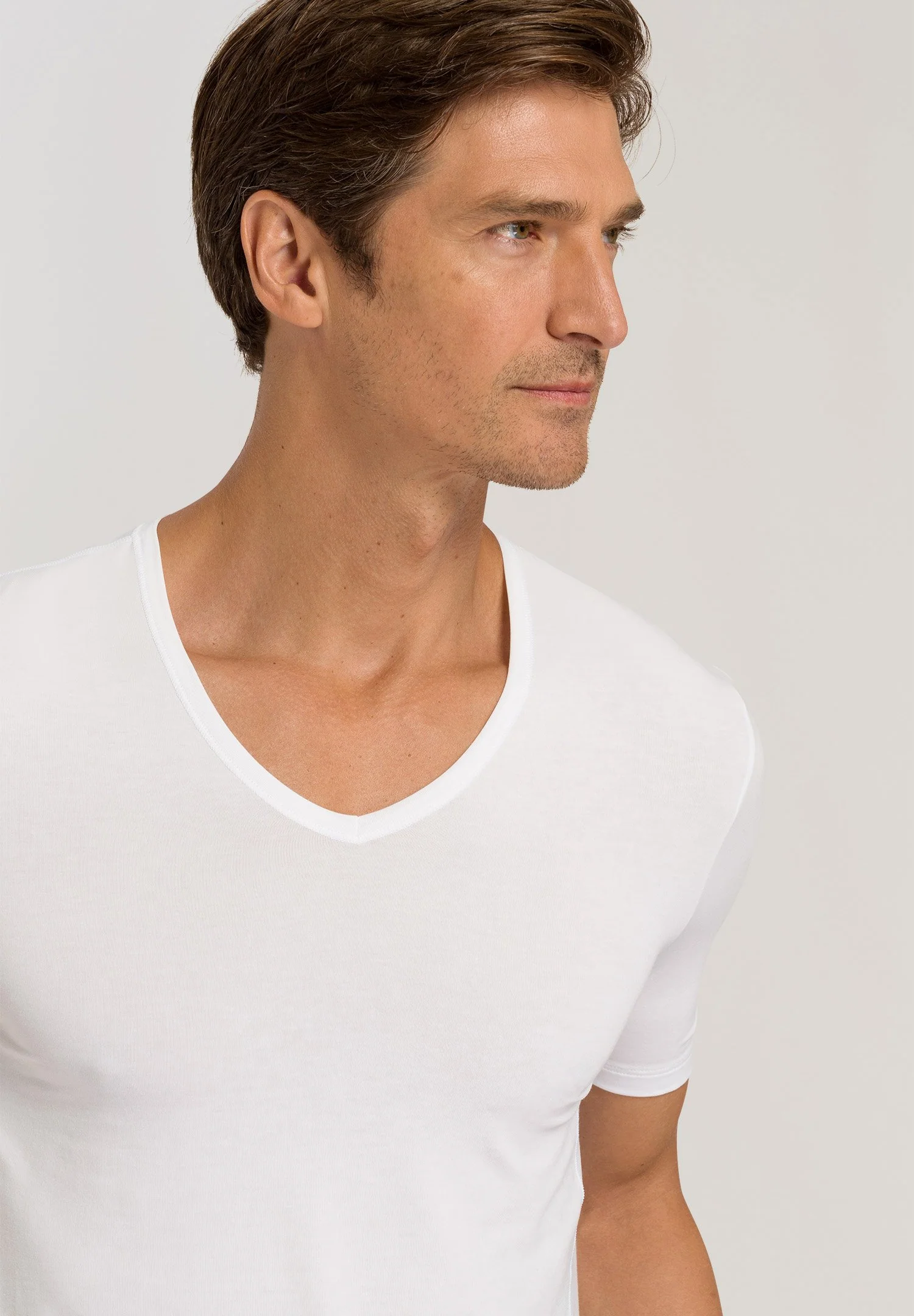 Natural Function S/SLV Shirt V-Neck | white 073185-070101 - Image 6