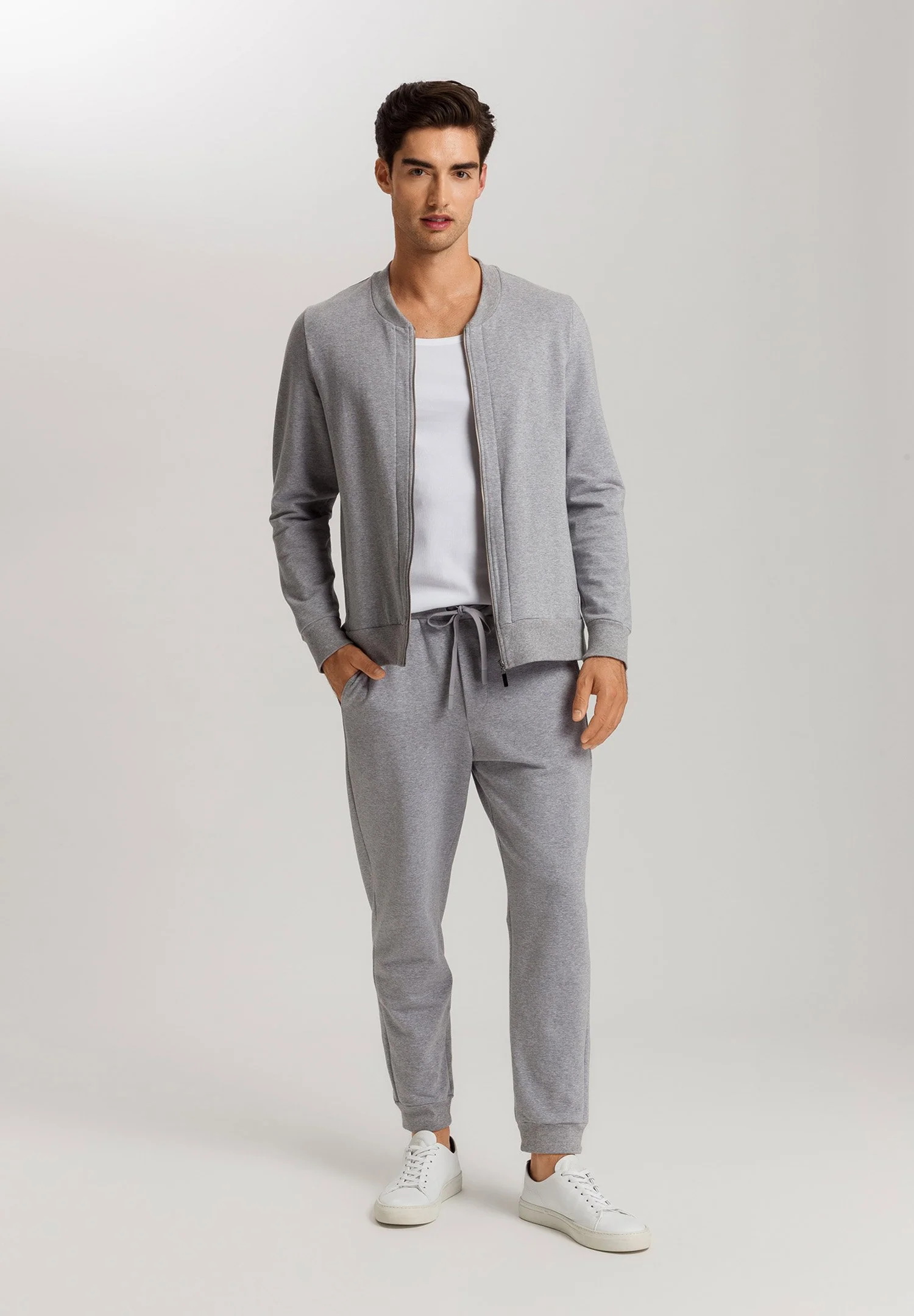 Natural Living Long Pants | grey melange 075773-073014 - Image 5