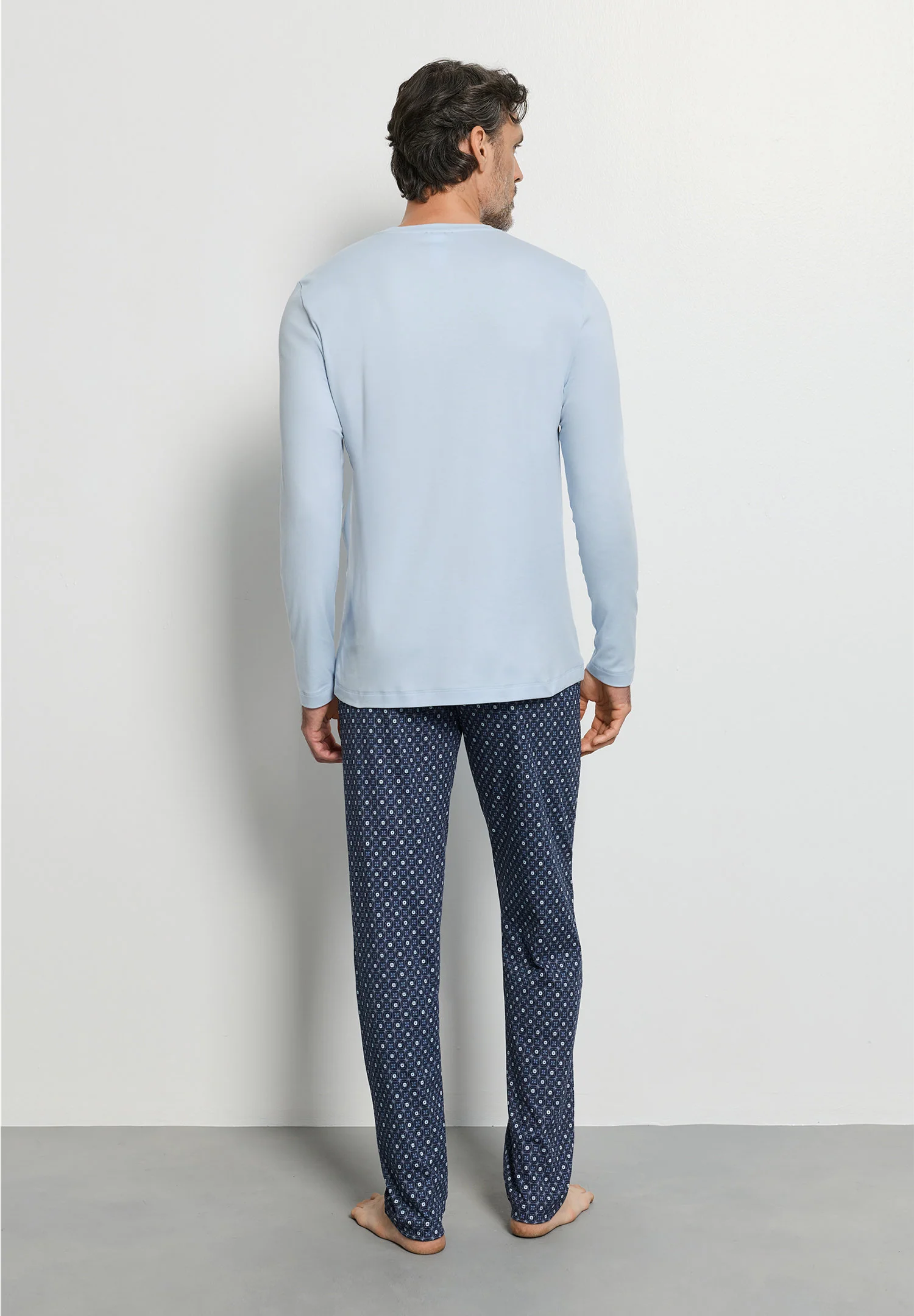 Night & Day L/SLV Pajama | squared harmony 075111-073100 - Image 4