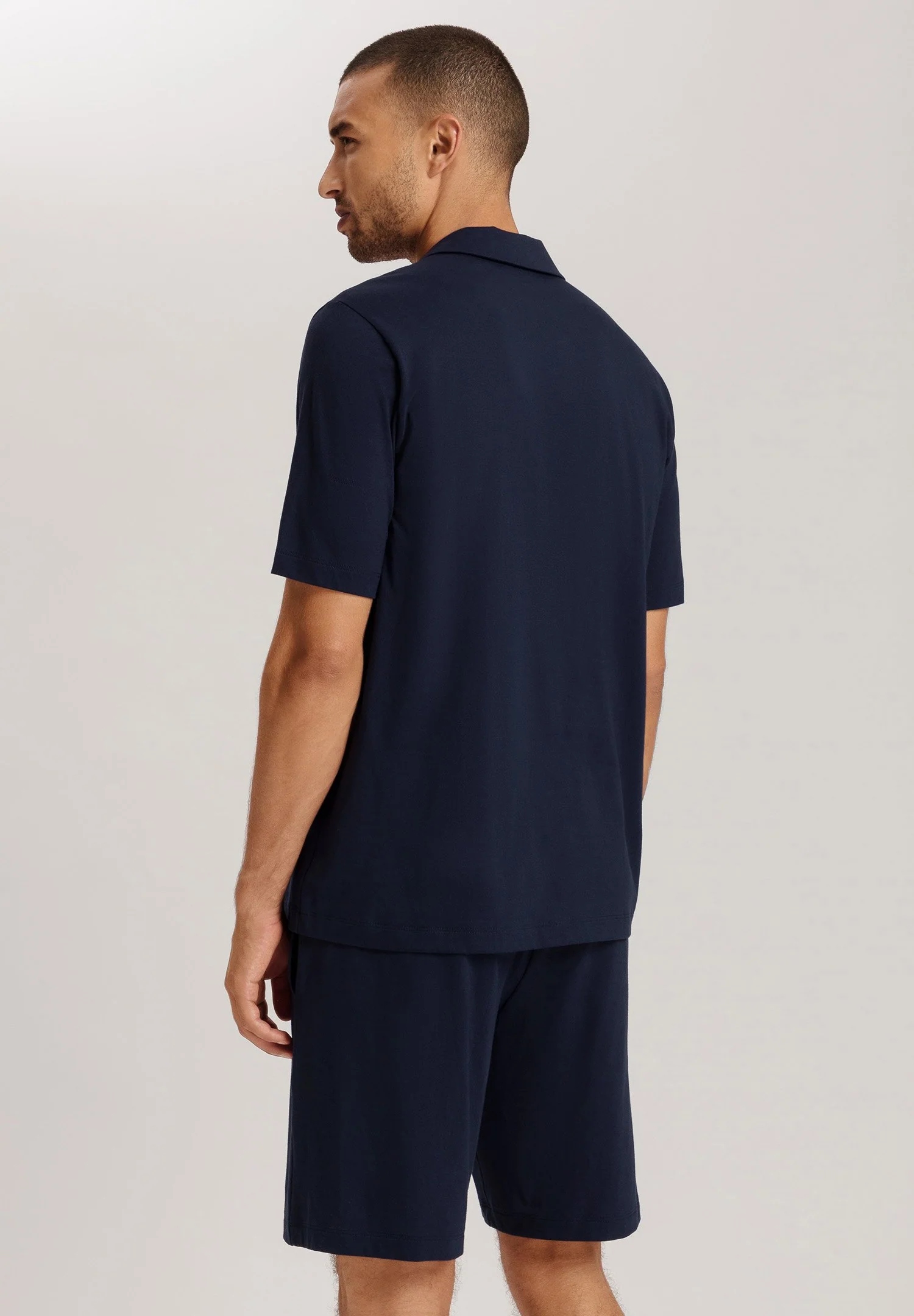 Night & Day S/SLV Henley Shirt | deep navy 075752-071610 - Image 4