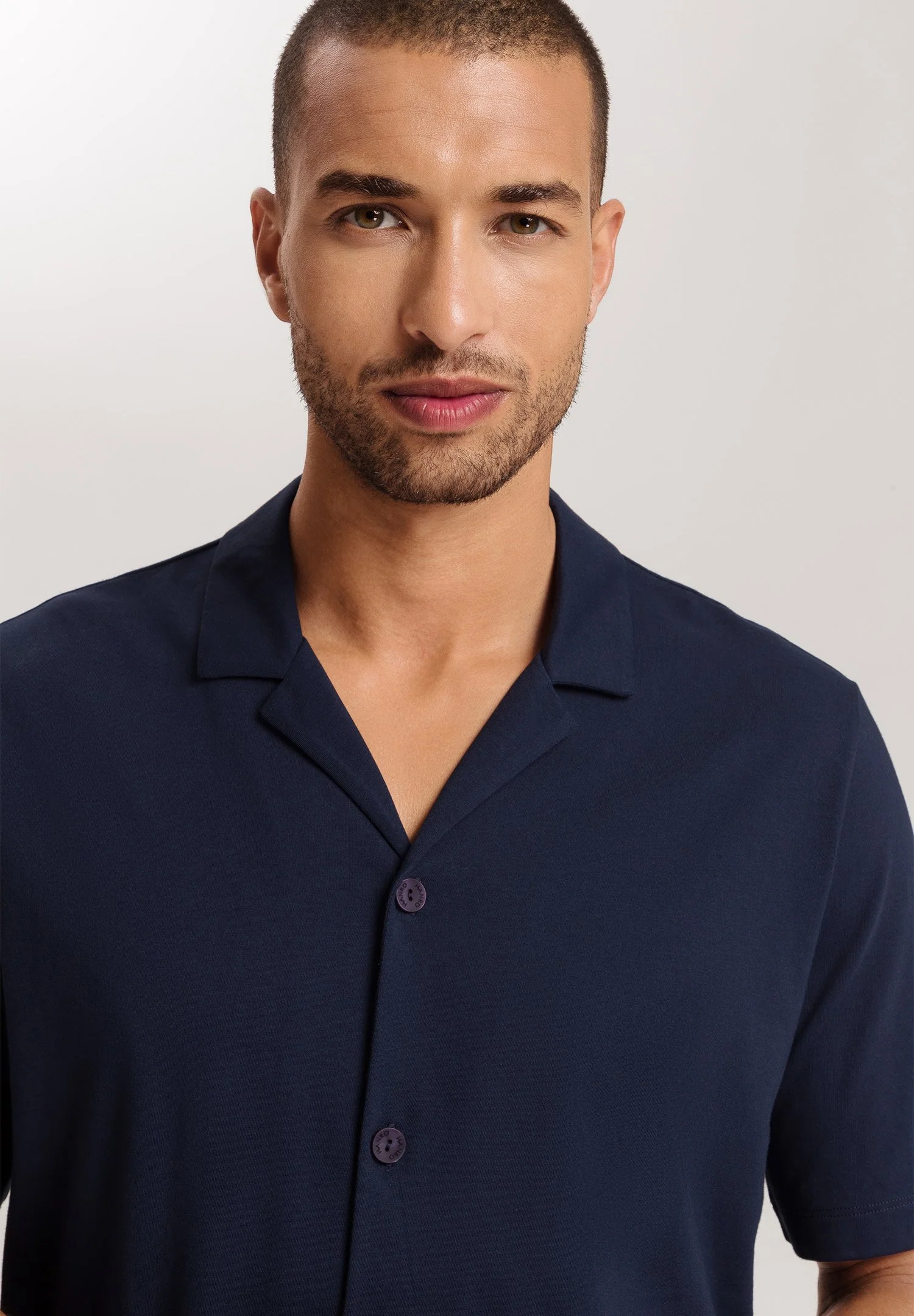 Night & Day S/SLV Henley Shirt | deep navy 075752-071610 - Image 6