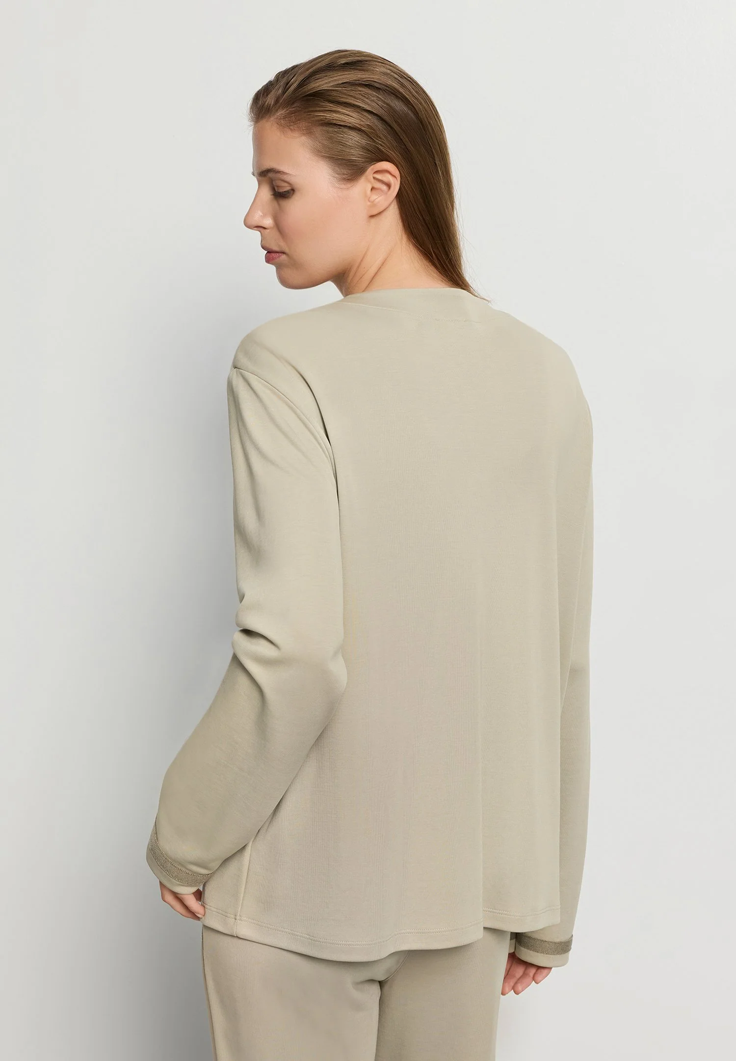 Pure Comfort Cardigan | olive stem 078902-072661 - Image 4