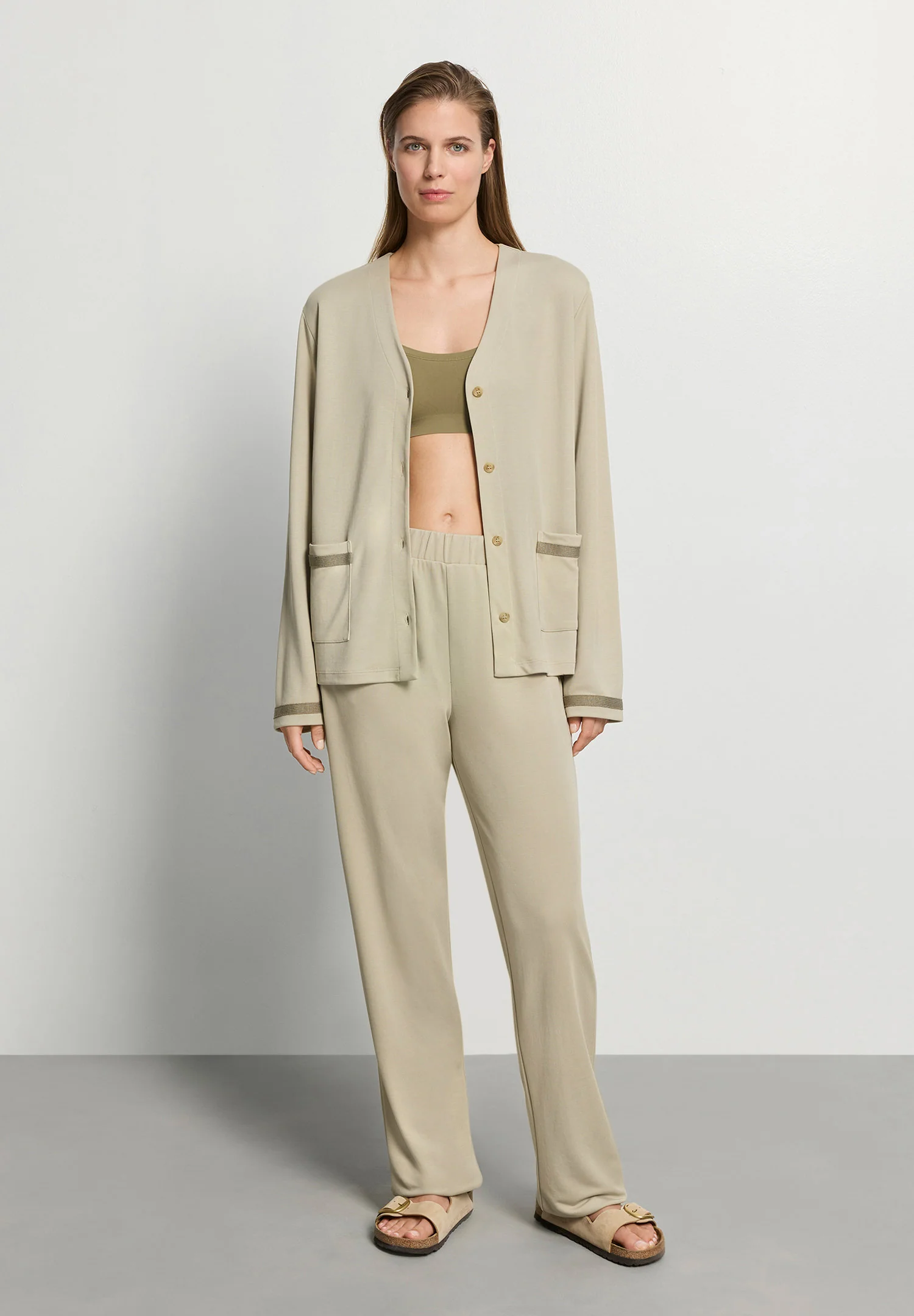 Pure Comfort Long Pants | olive stem 078903-072661 - Image 5