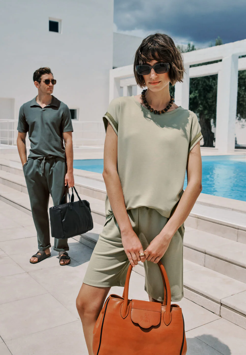 Pure Comfort Short Pants | olive stem 078904-072661 - Image 7