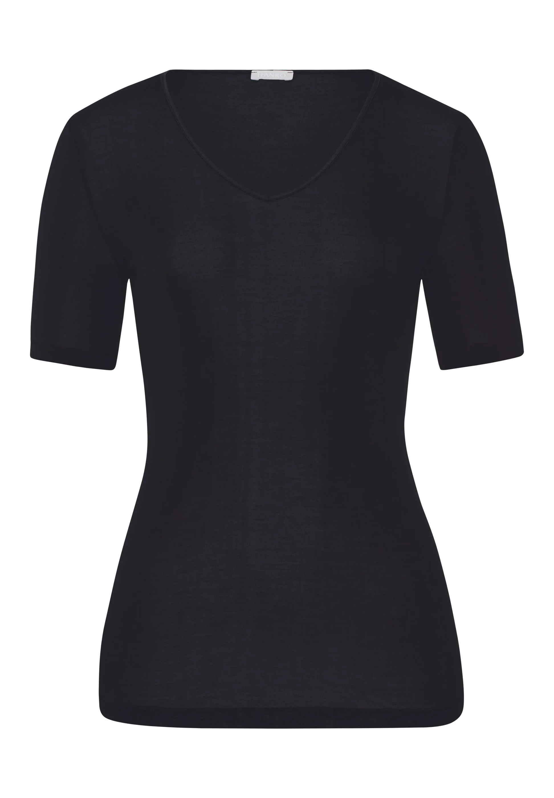 Pure Silk S/SLV Shirt | black 071718-070019