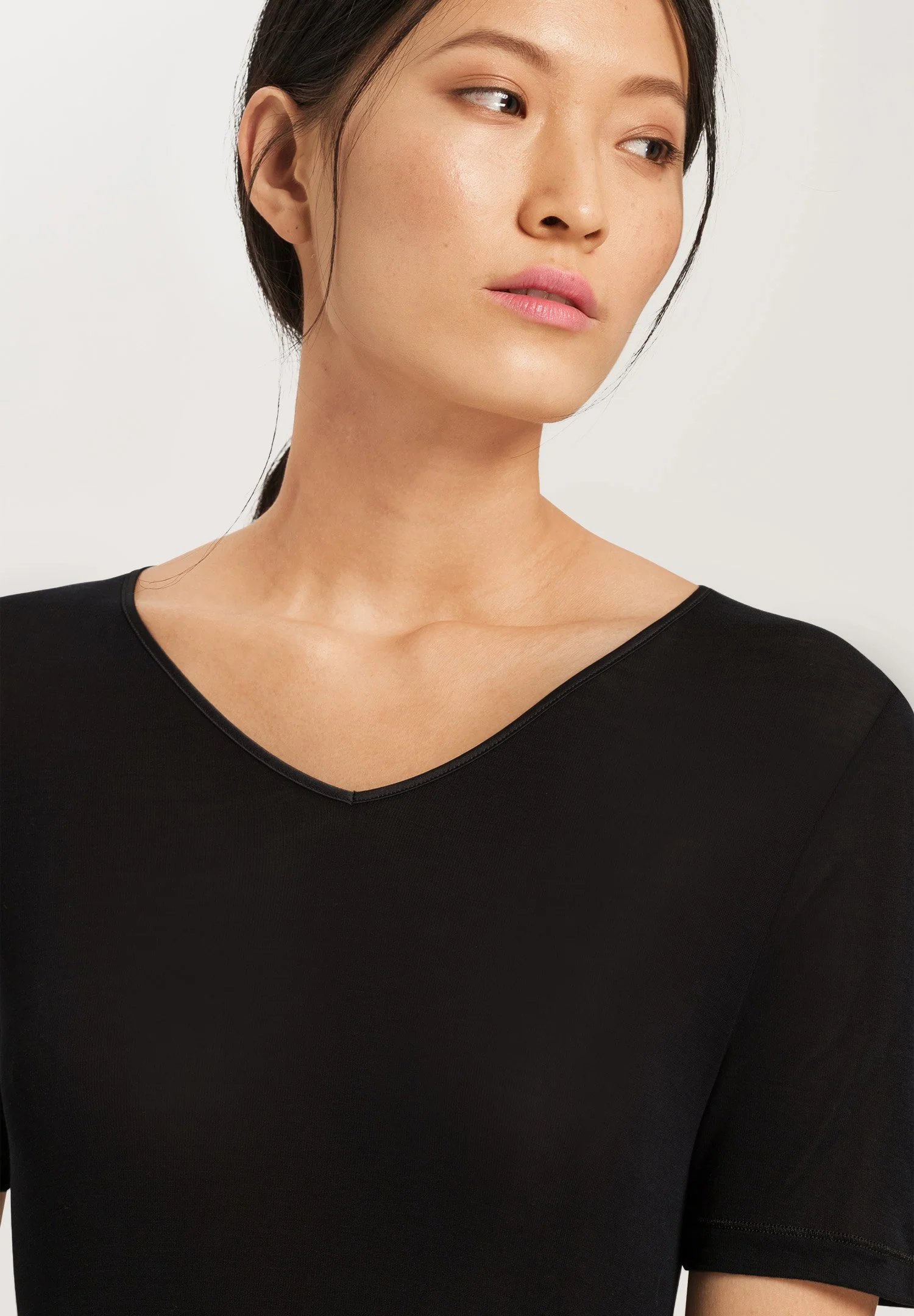 Pure Silk S/SLV Shirt | black 071718-070019 - Image 6