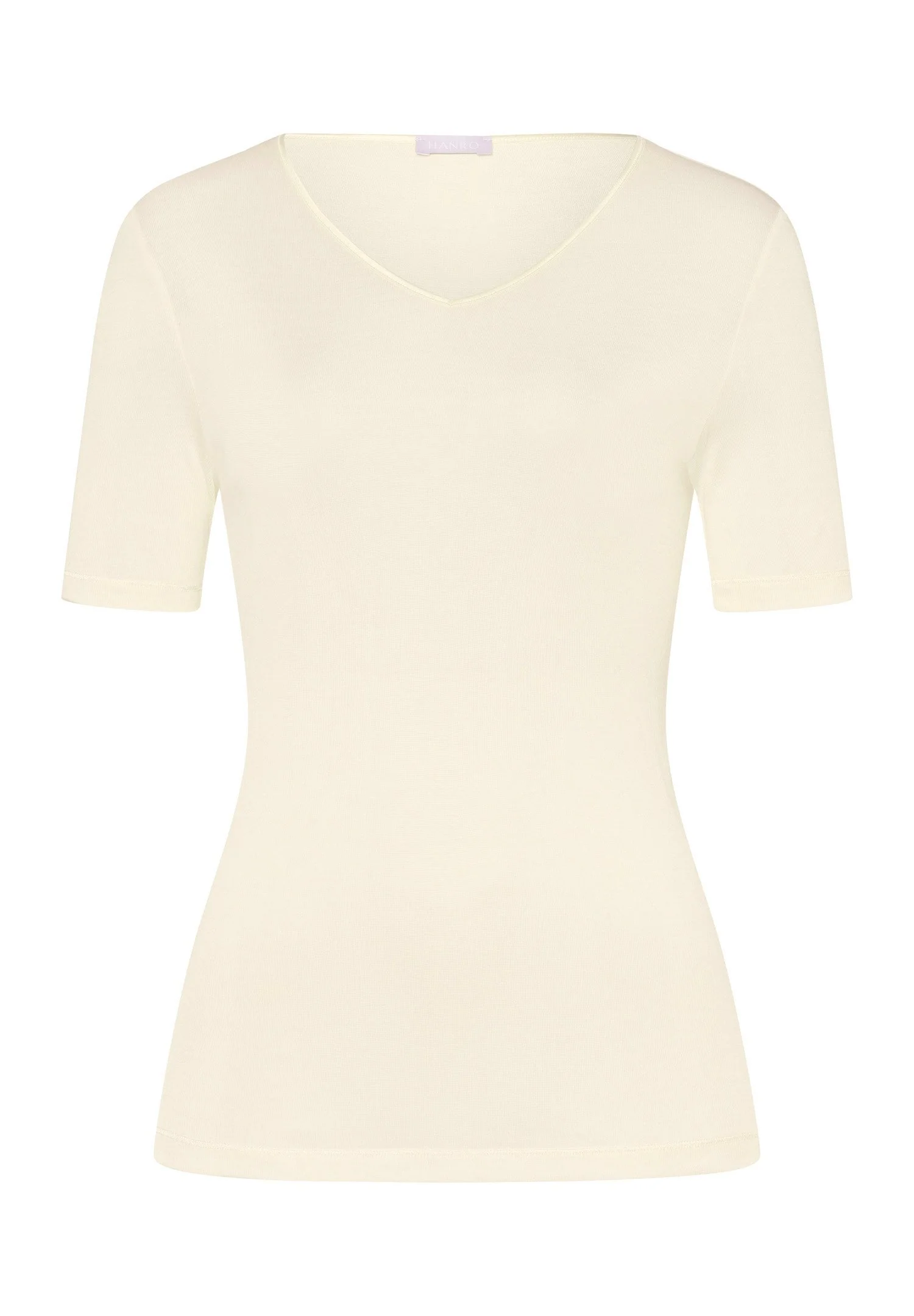 Pure Silk S/SLV Shirt | pale cream 071718-070116