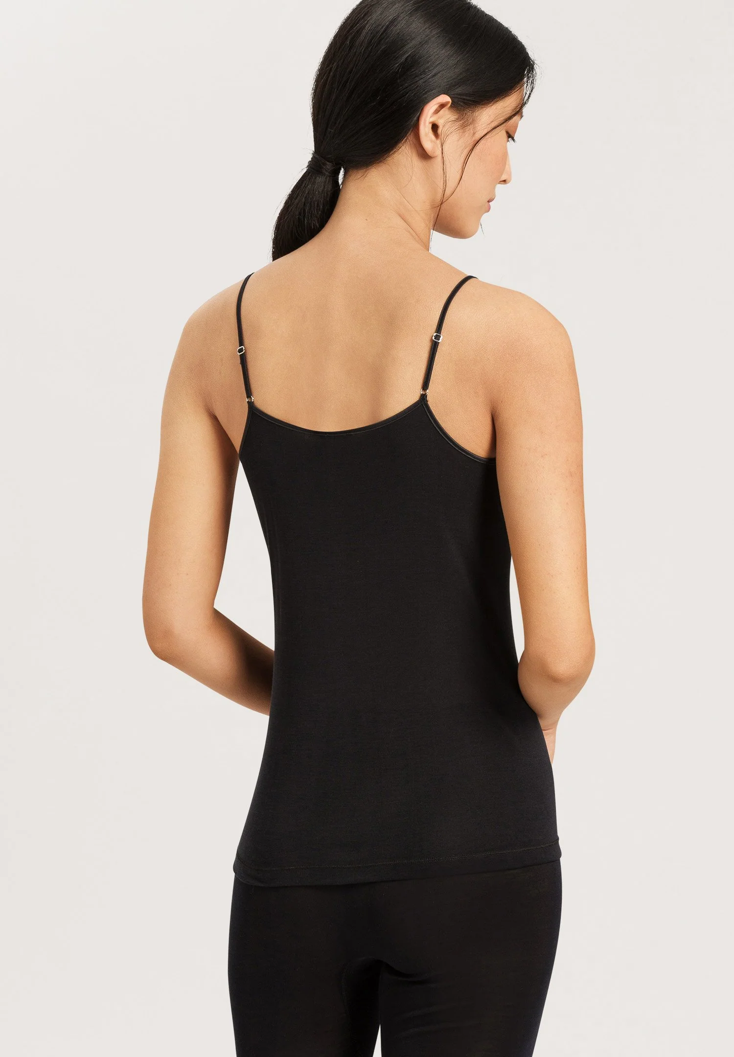 Pure Silk Spaghetti Top | black 071716-070019 - Image 4