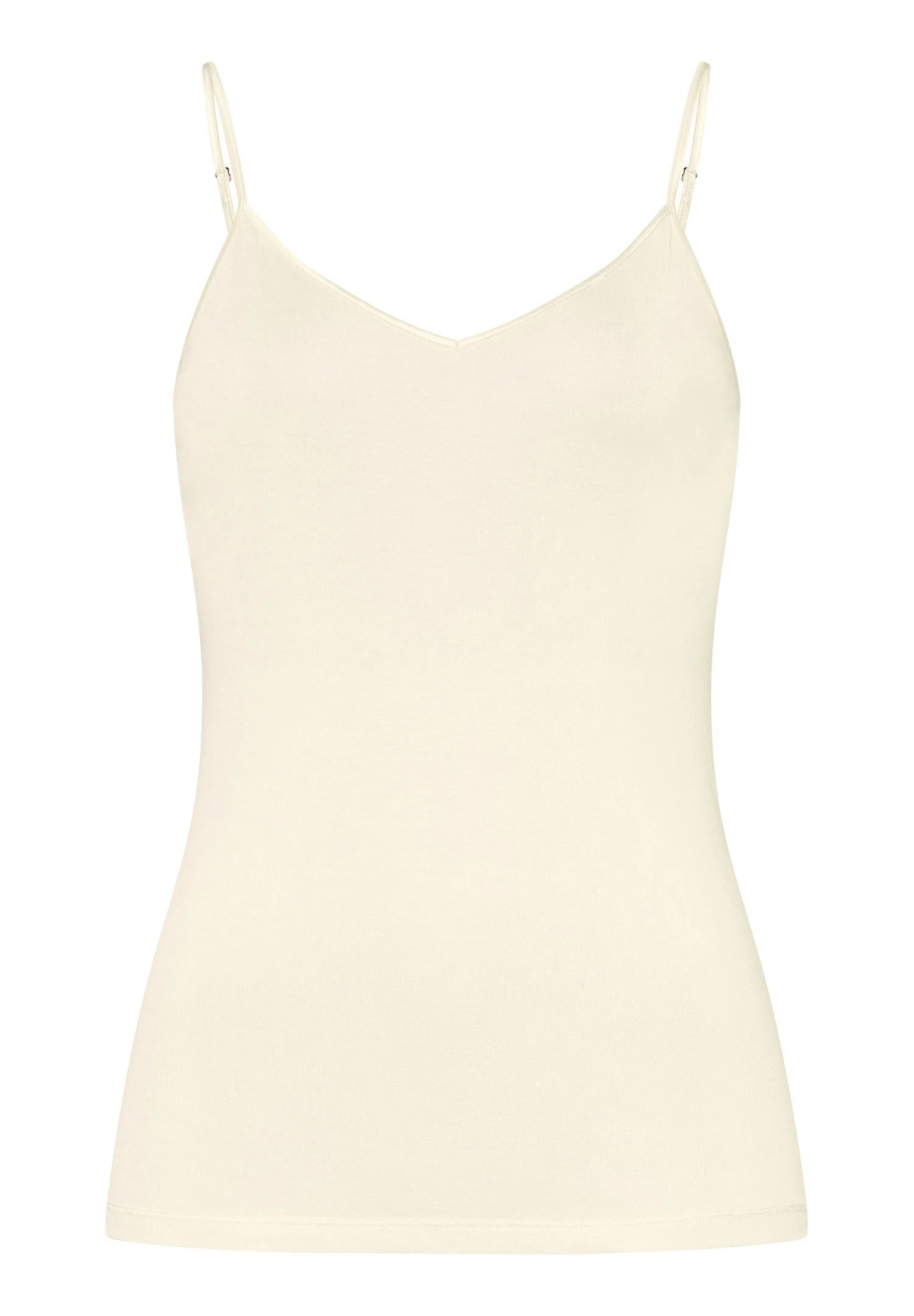 Pure Silk Spaghetti Top | pale cream 071716-070116