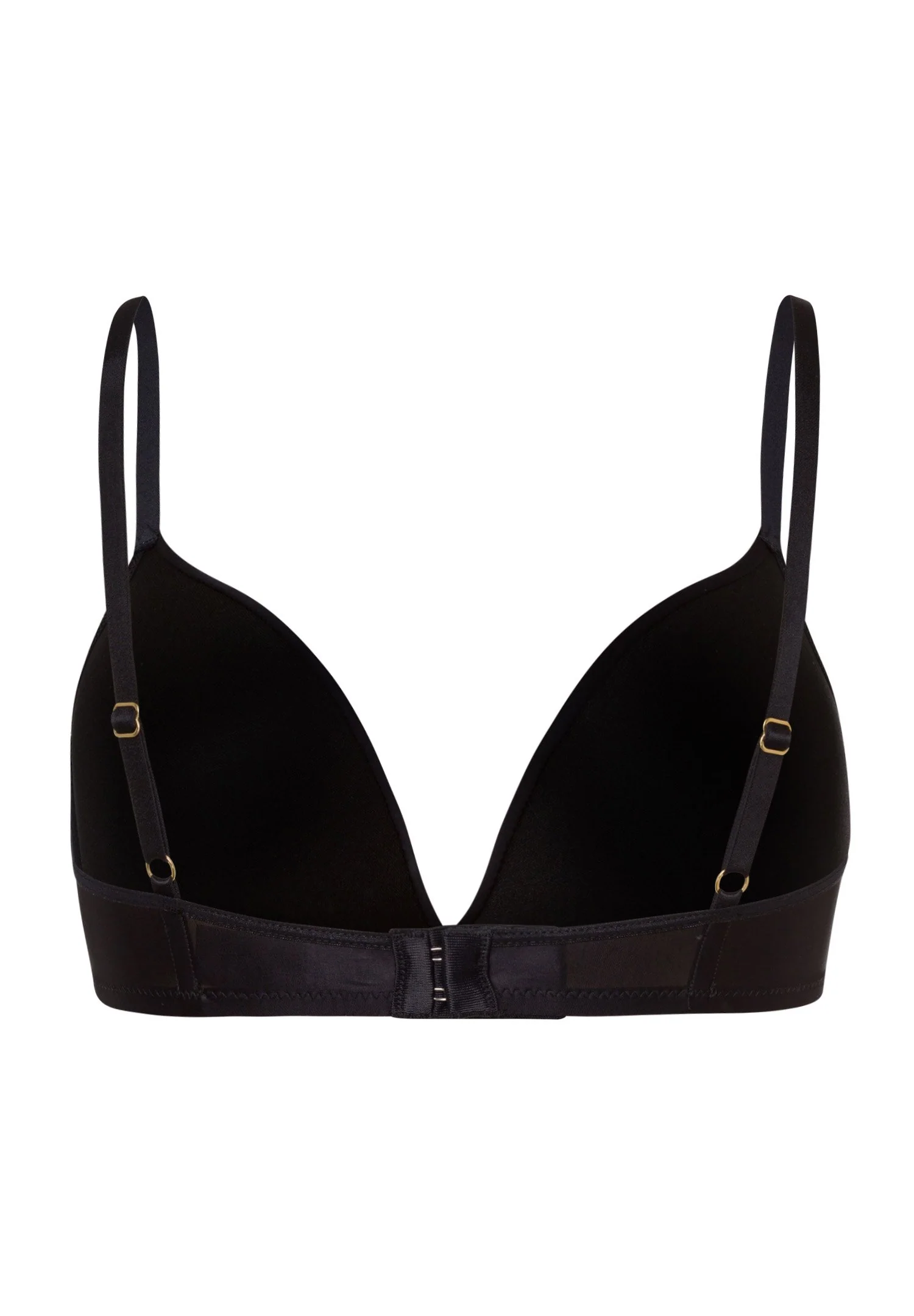 Satin Deluxe Light Padded Soft Cup Bra | black 071071-070019 - Image 3