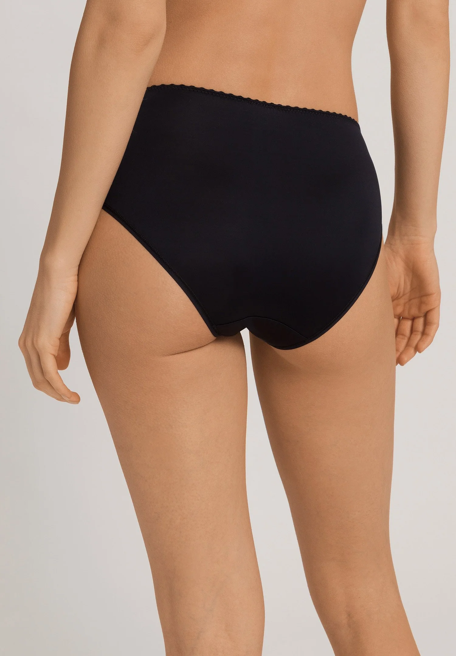 Satin Deluxe Midi Briefs | black 071126-070019 - Image 4