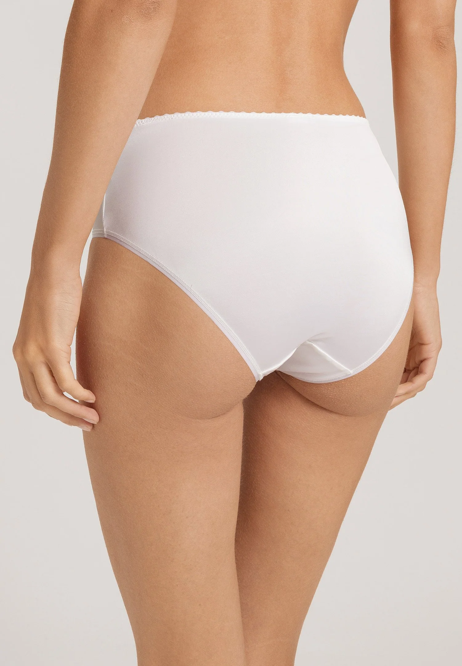 Satin Deluxe Midi Briefs | off white 071126-070102 - Image 4