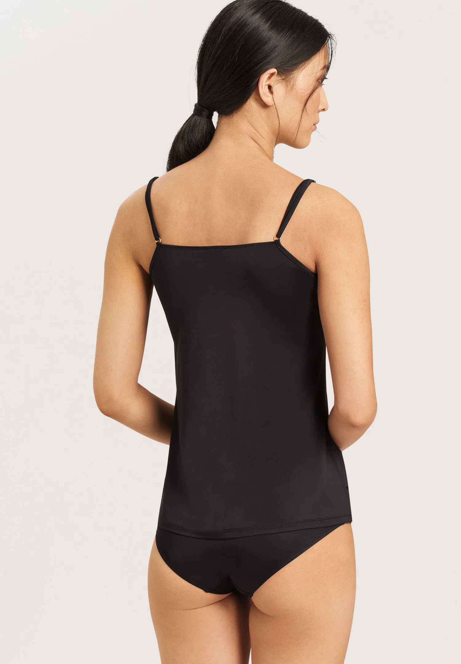 Satin Deluxe Spaghetti Top | black 071063-070019 - Image 4