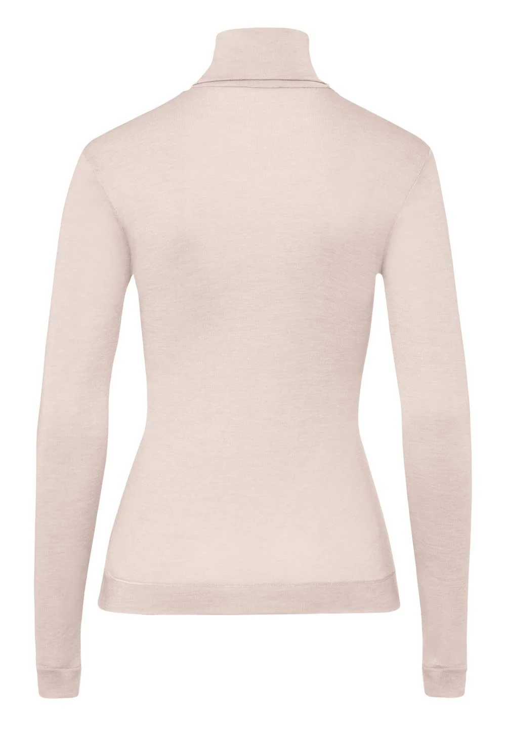 Silk/Cashmere Turtle-Neck Shirt | vanilla 071659-071203 - Image 3