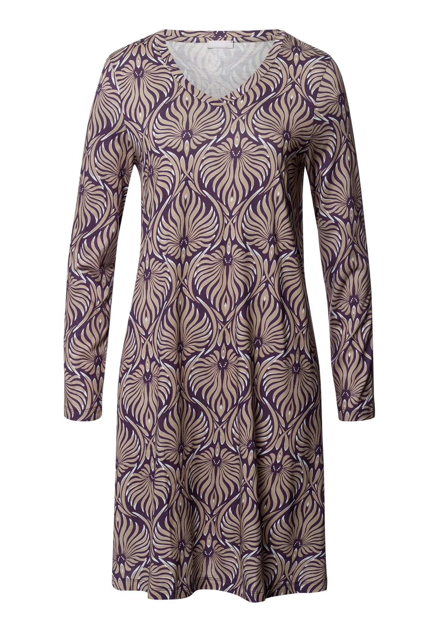 Sleep & Lounge L/SLV Nightdress 95cm | amethyst damask 074847-073049
