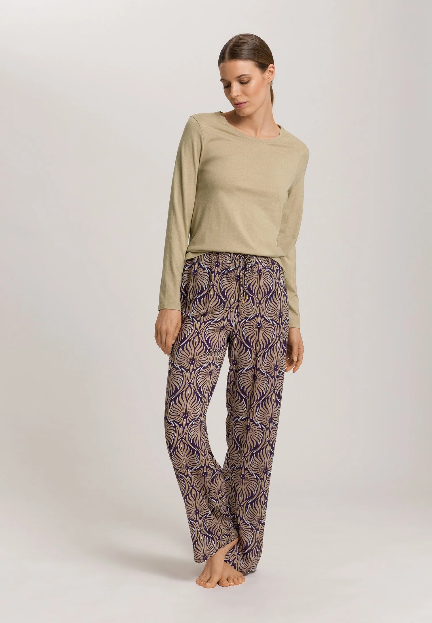 Sleep & Lounge L/SLV Shirt | lemon pepper 074844-072810 - Image 5