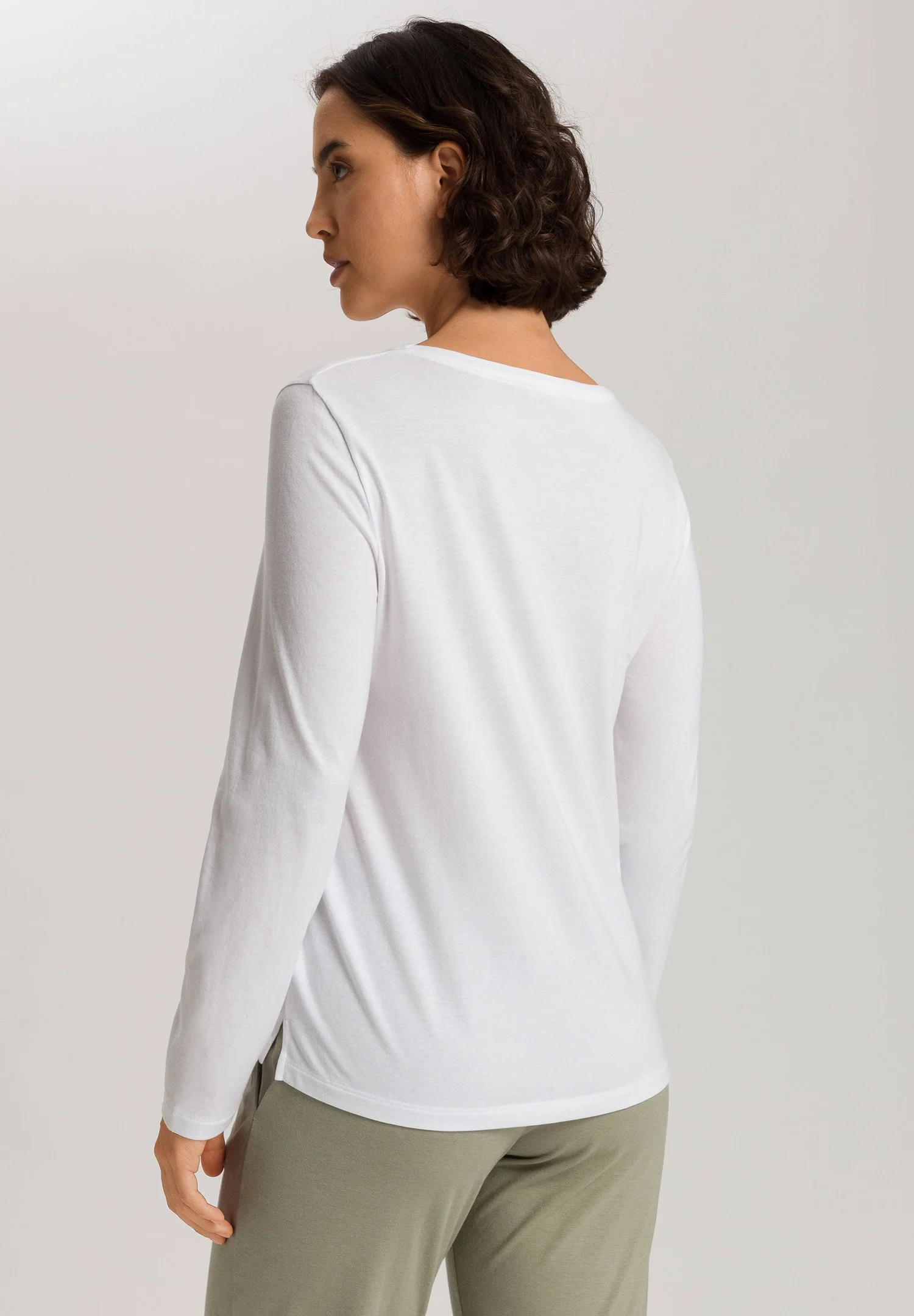 Sleep & Lounge L/SLV Shirt | white 074844-070101 - Image 4