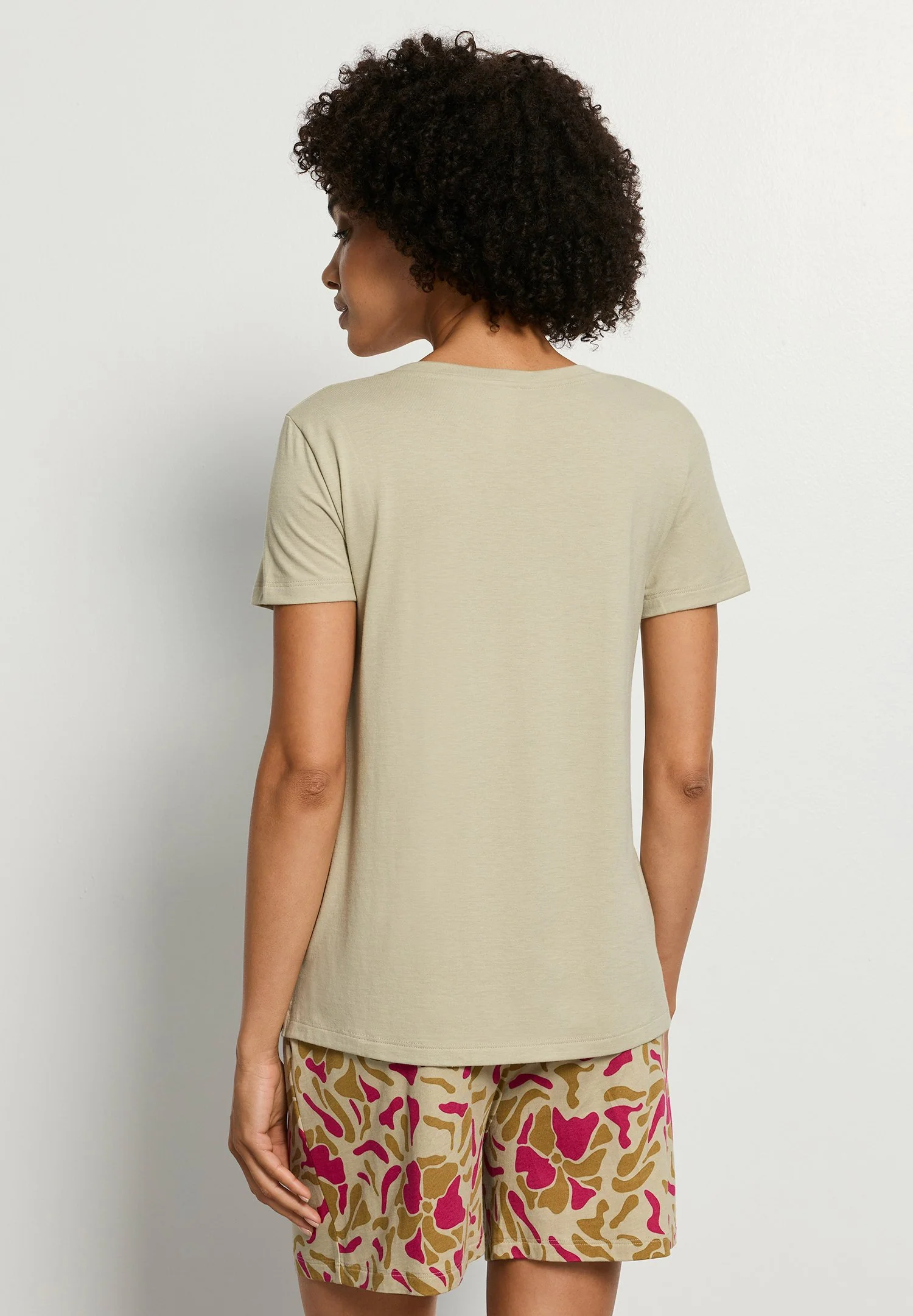 Sleep & Lounge S/SLV Shirt | olive stem 074842-072661 - Image 4