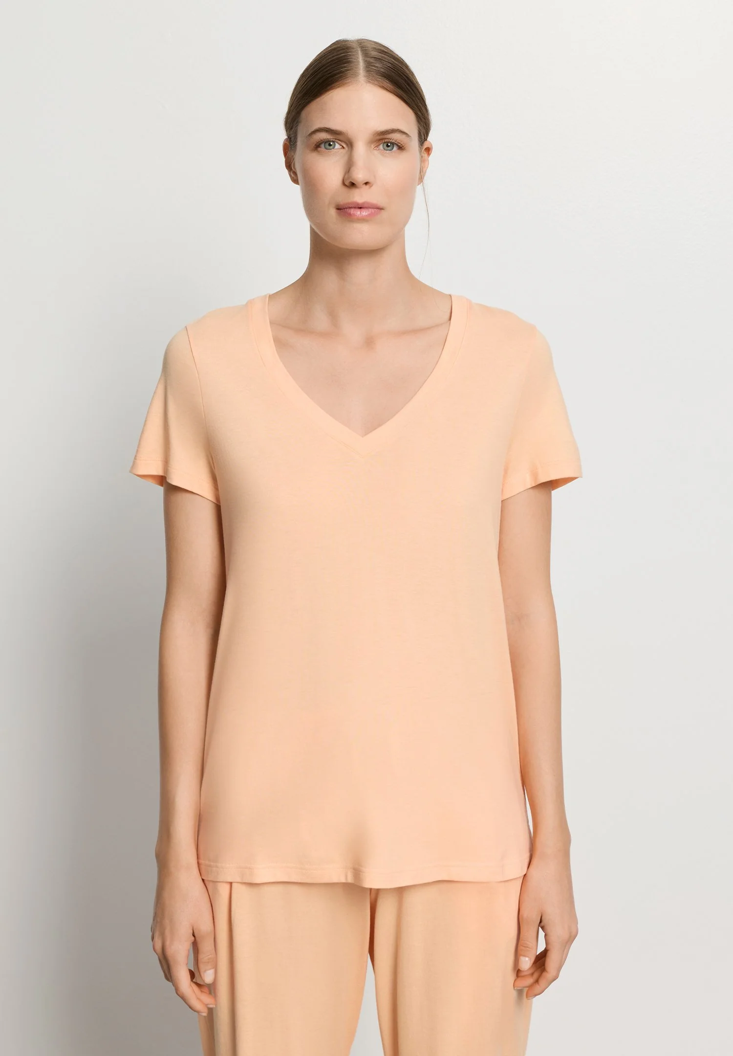 Sleep & Lounge S/SLV Shirt | peach nougat 079050-072274 - Image 2