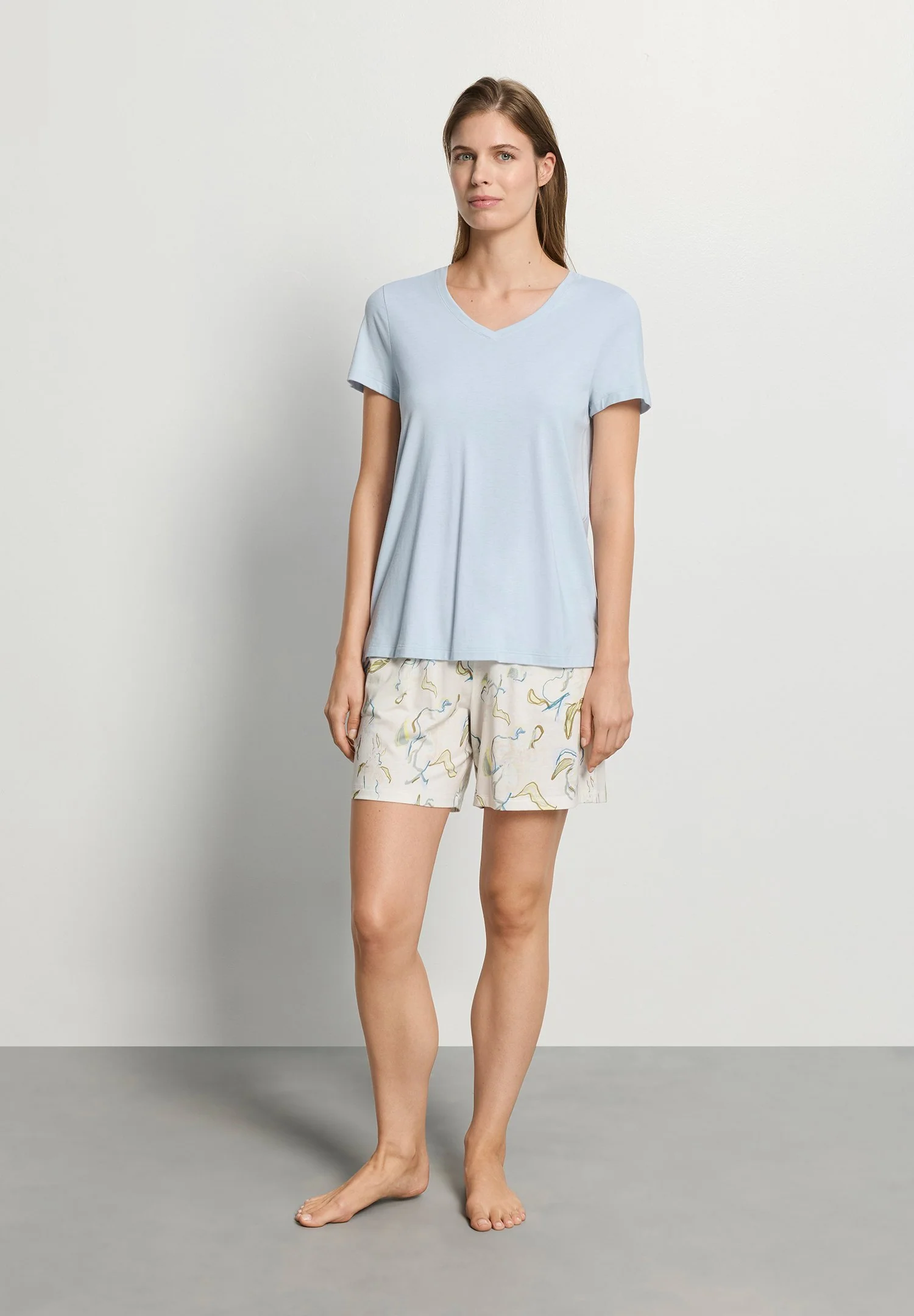 Sleep & Lounge S/SLV Shirt | watery blue 074842-072244 - Image 5