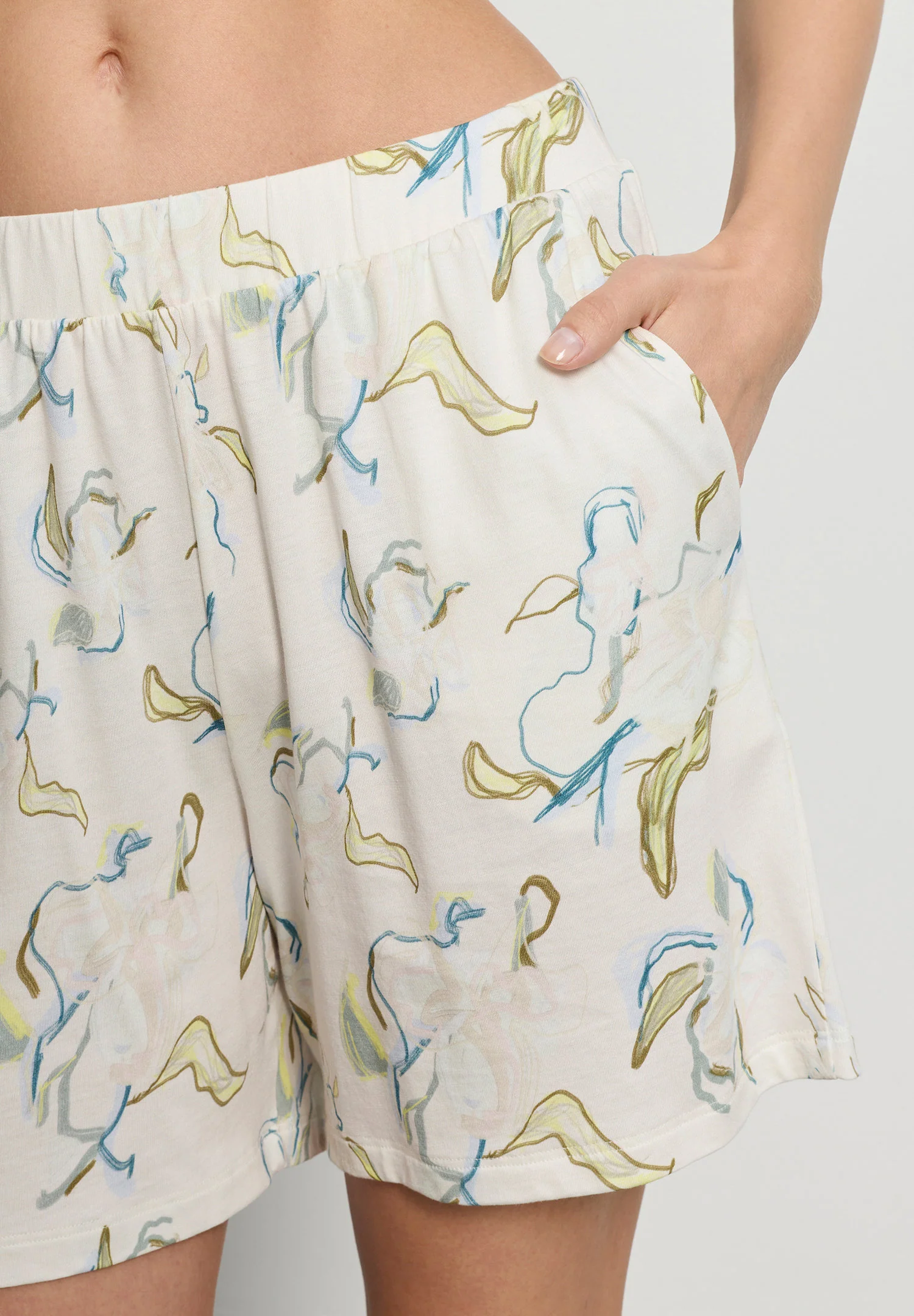 Sleep & Lounge Short Pants | flowing paint 074852-073074 - Image 6