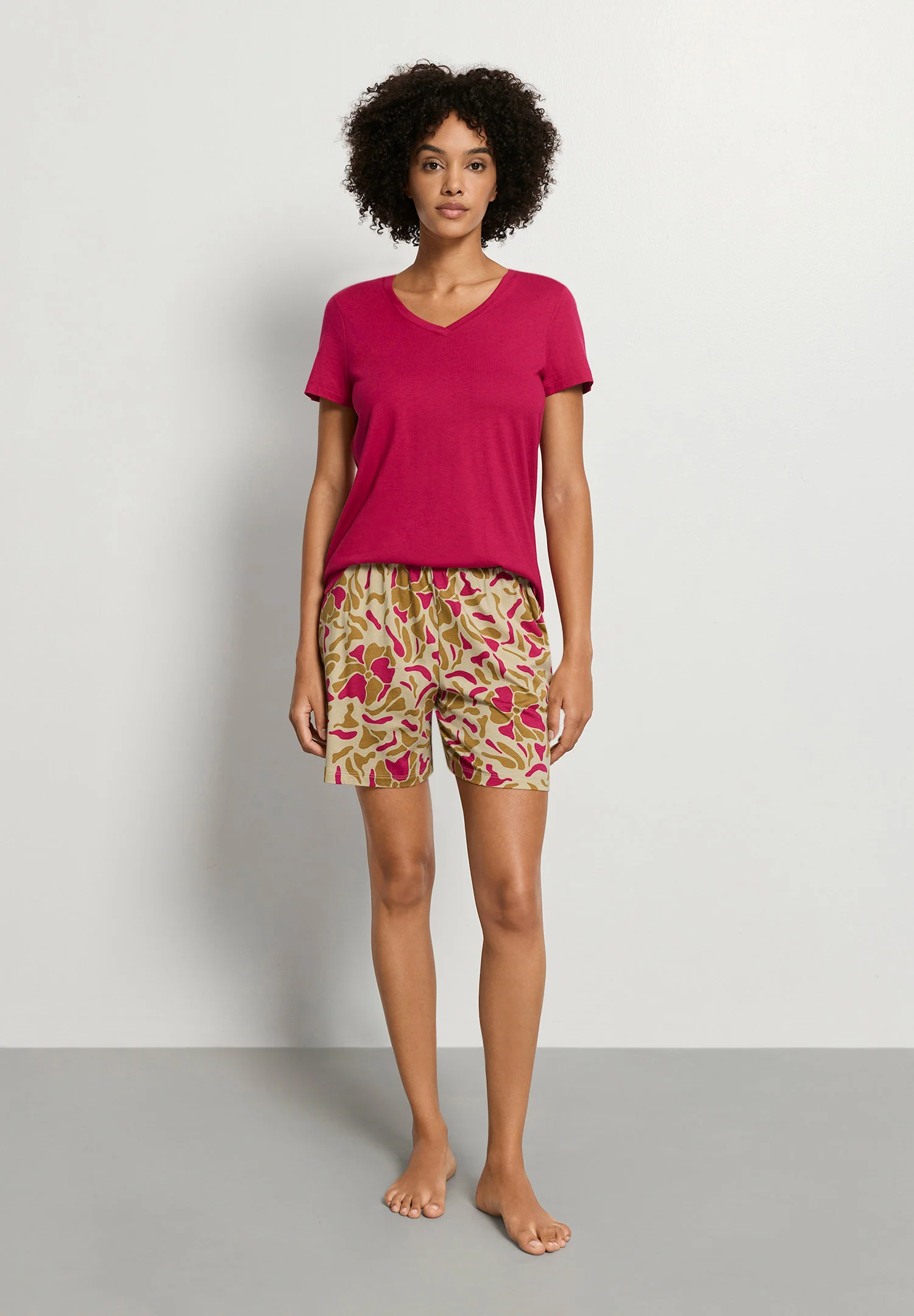 Sleep & Lounge Short Pants | illustrated petals 074852-073073 - Image 5