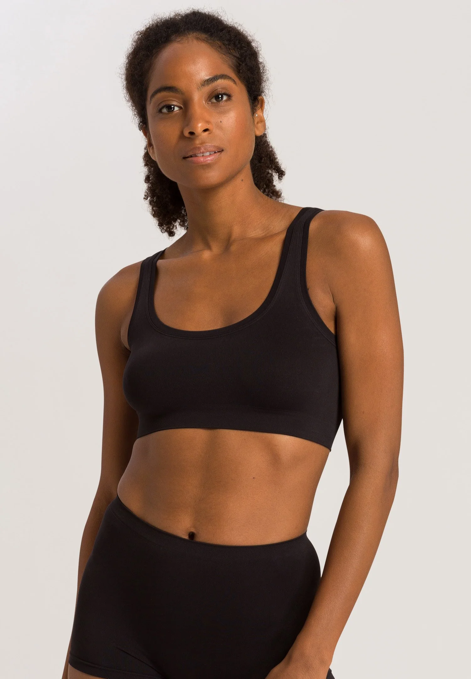Touch Feeling Crop Top | black 071810-070199 - Image 2