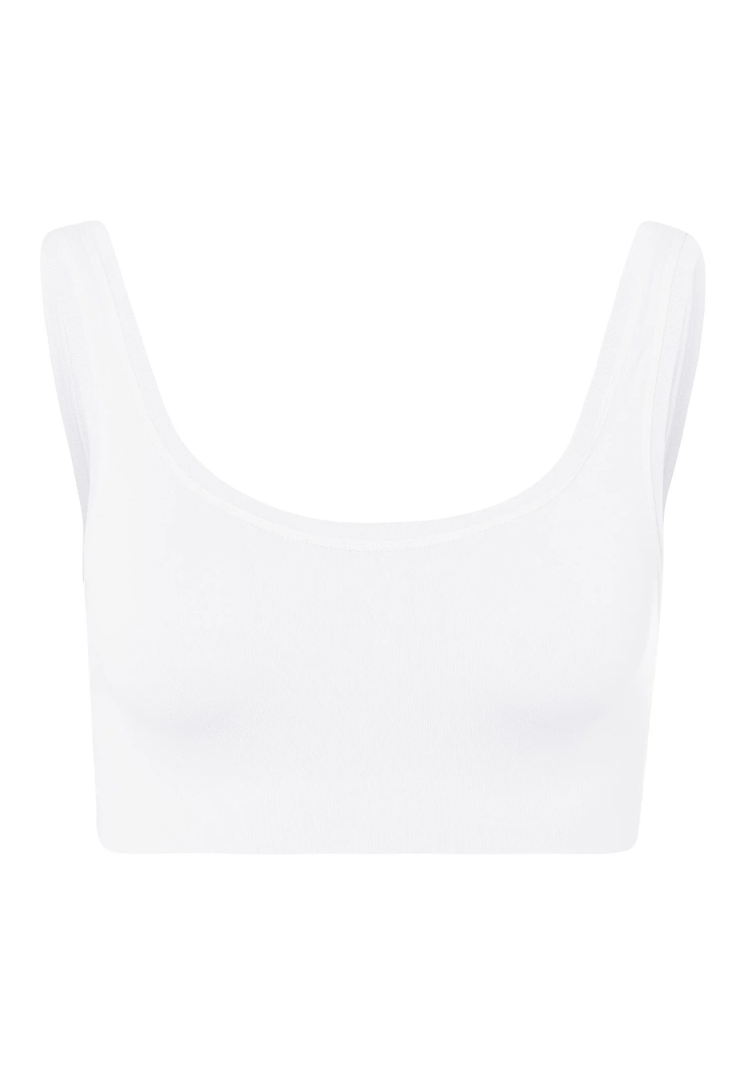 Touch Feeling Crop Top | white 071810-070101