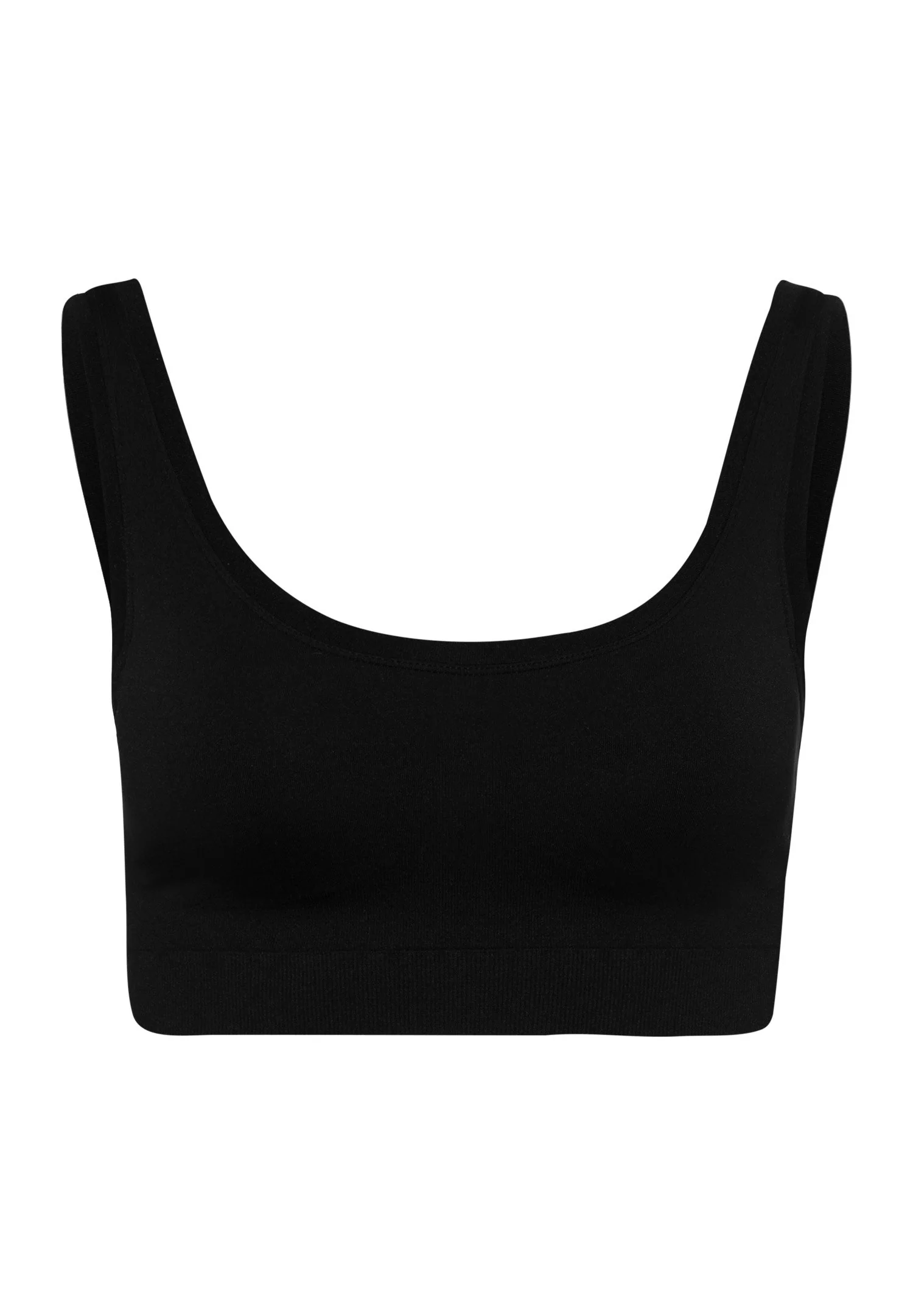 Touch Feeling Padded Crop Top | black 071806-070199