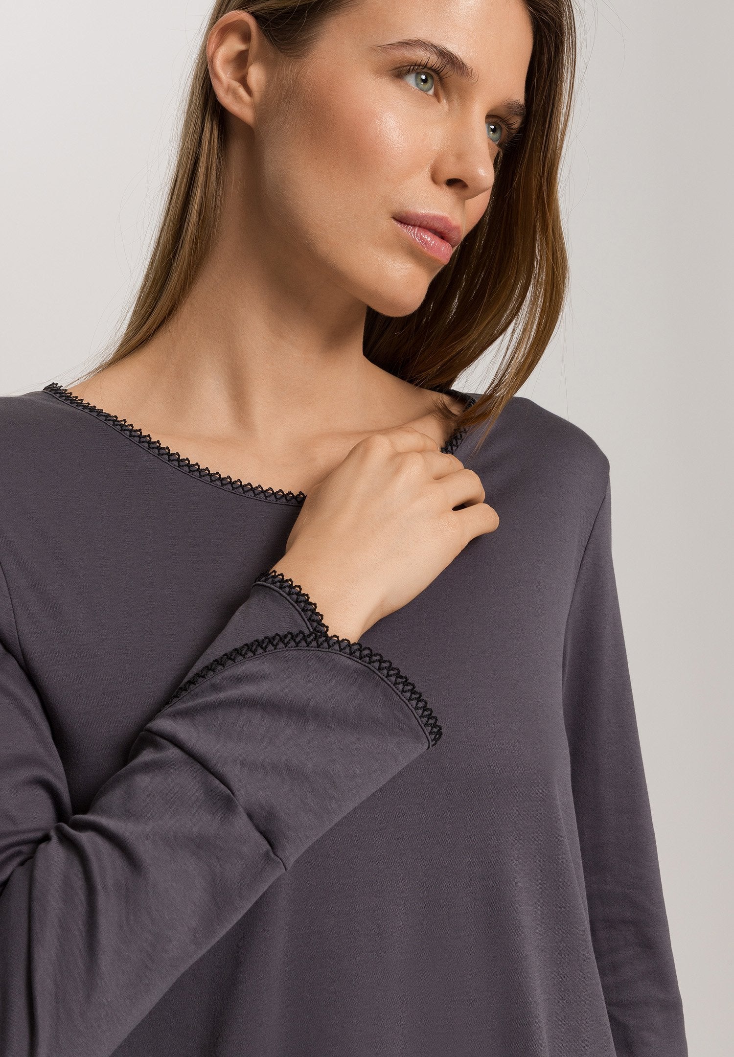 Una L/SLV Nightdress 100cm | black pearl 074772-072183 - Image 6