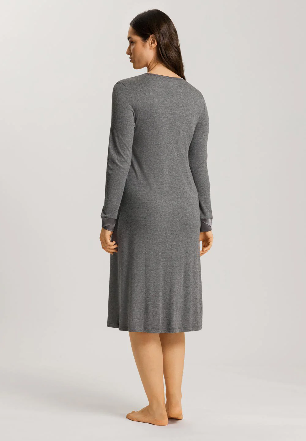 Virginia L/SLV Nightdress 110cm | stone melange 074875-071119 - Image 4
